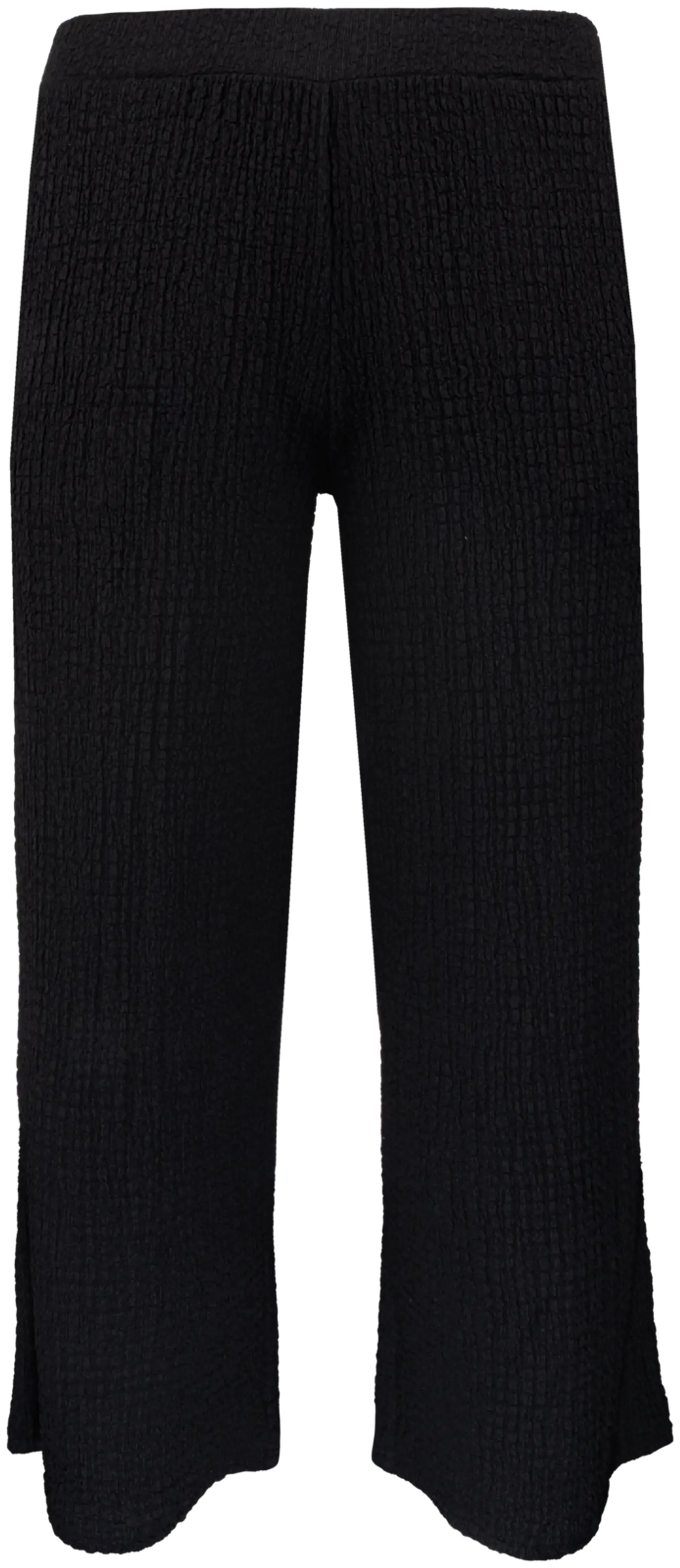 House naisten tekstuuripintaiset housut, D-mitoitus - BLACK - 1