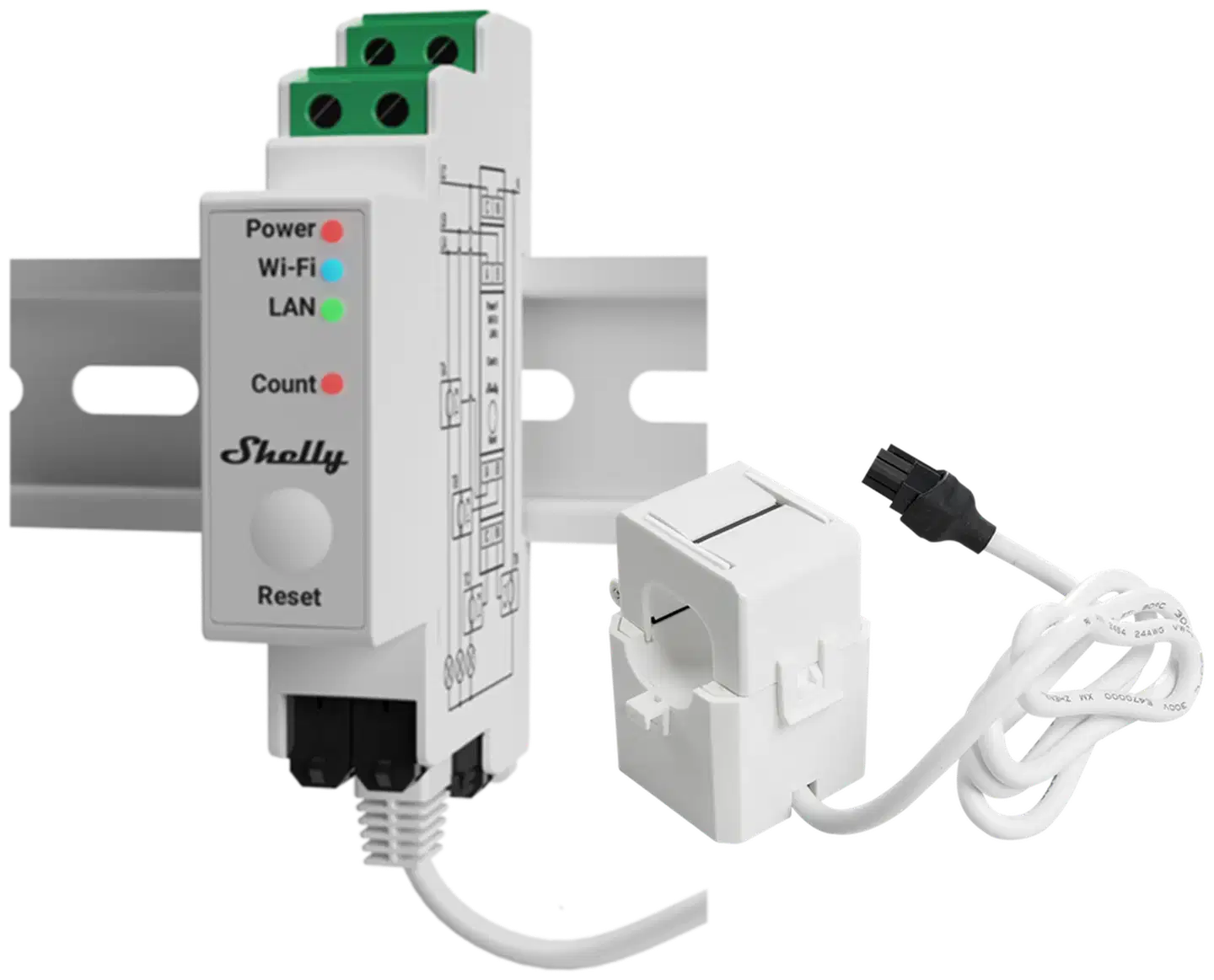 Shelly Pro 3EM 120A V2 - WiFi 3-vaiheinen energiamittari - 3