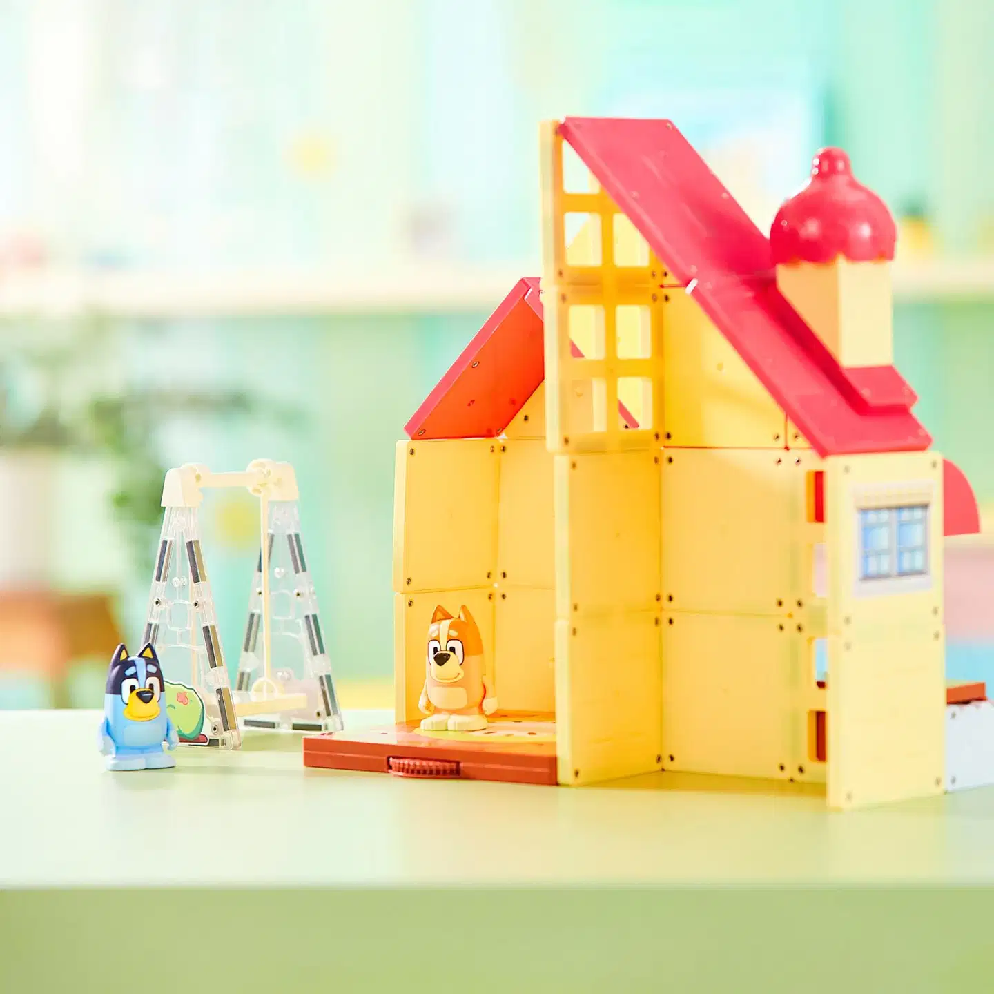 Tile Town Bluey-talo magneettinen rakennussarja 46 osaa - 6