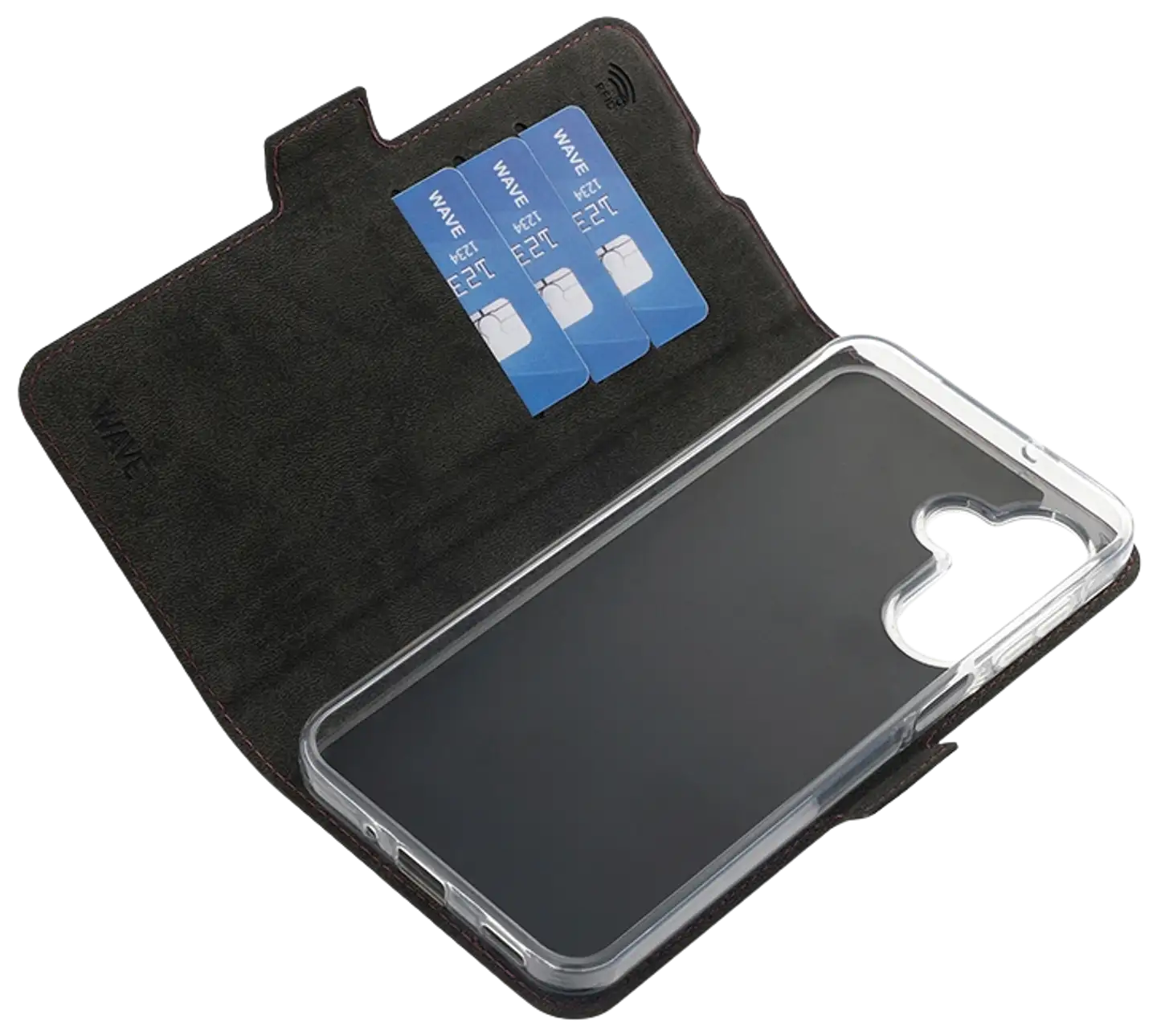 Wave Book Case, Samsung Galaxy A17 5G / Samsung Galaxy A17 4G, Smoky Sangria - 4