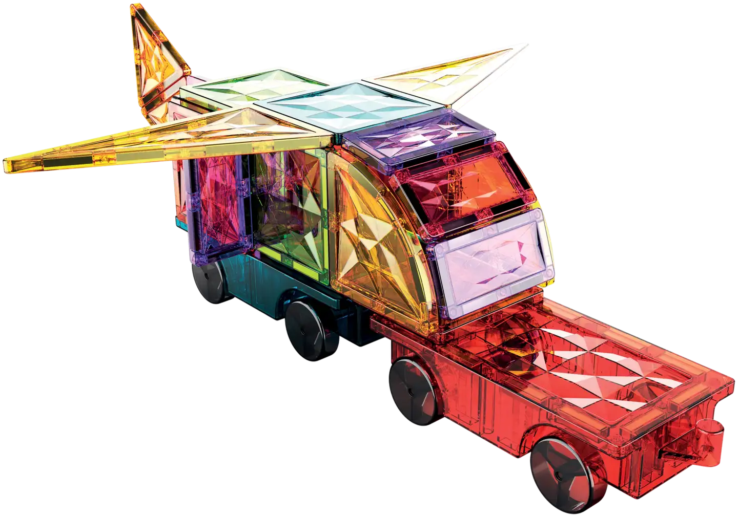 Geomag Magnetic Tiles Gems vehicles -rakennussetti - 5