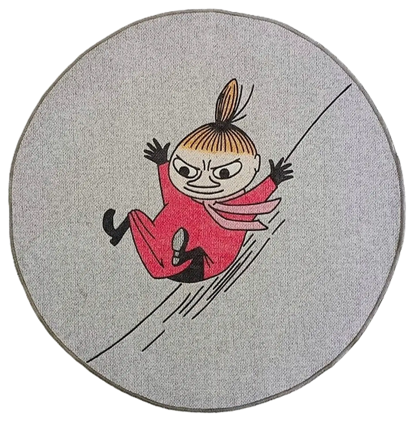 Muumi matto Myy liukumäessä 80 cm harmaa