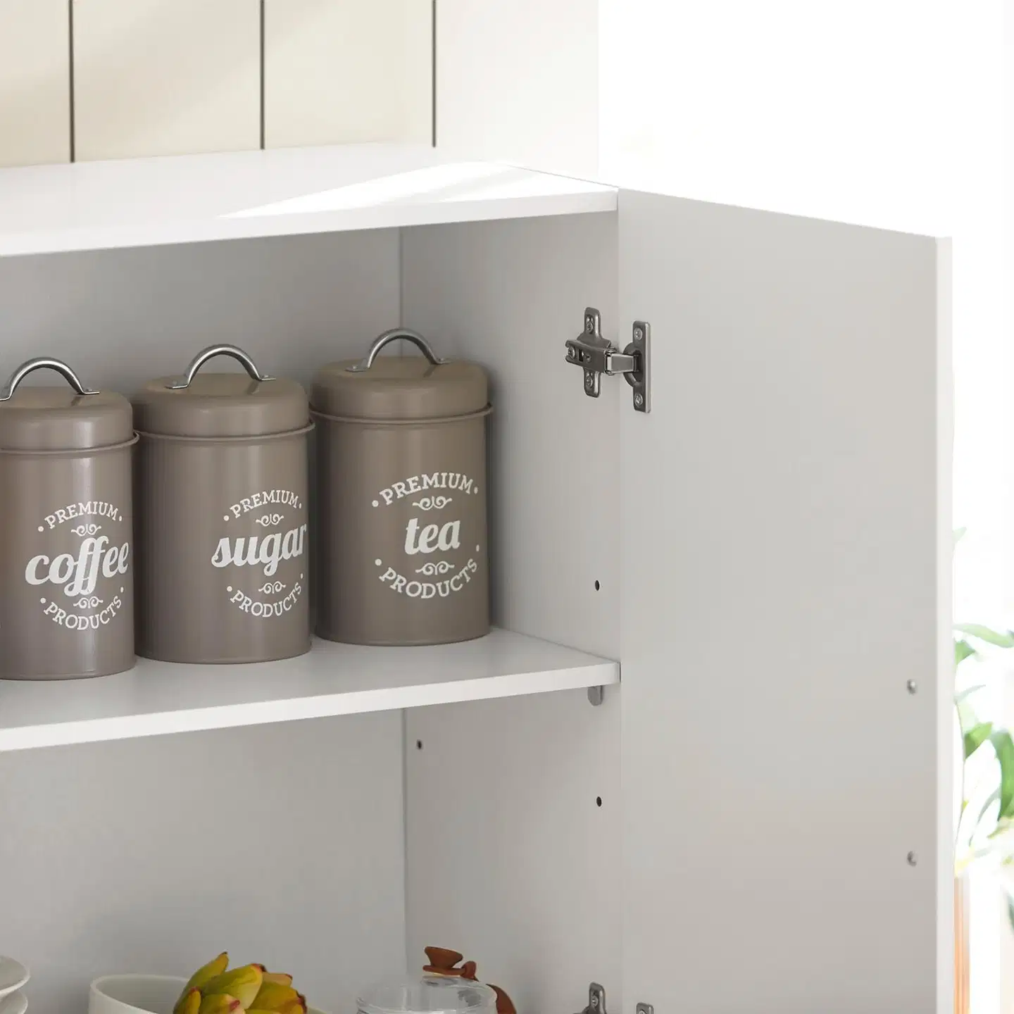 SoBuy seinäkaappi valkoinen FRG231-W - 4