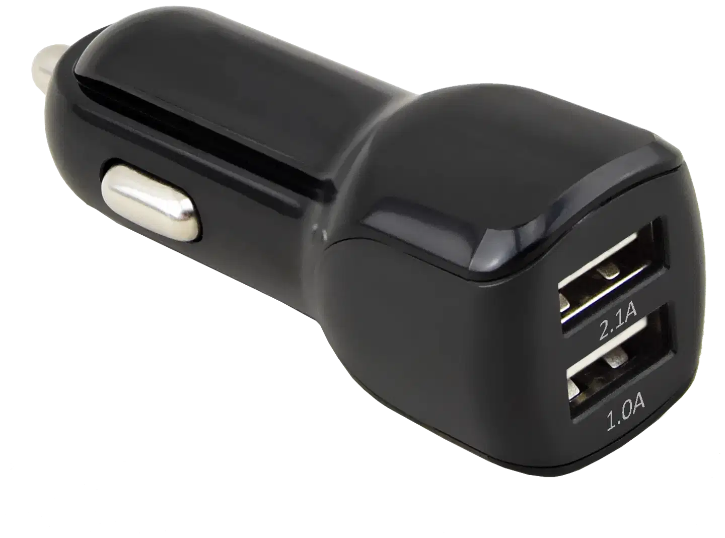 CharGo autolaturi, 2 x USB-A (10 W), musta