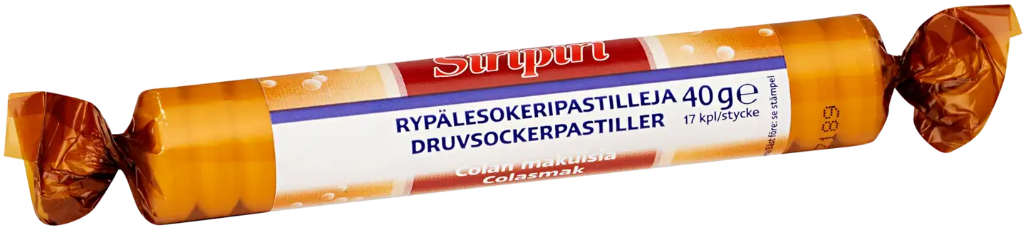 Siripiri rypälesokeripastilli cola 17kpl