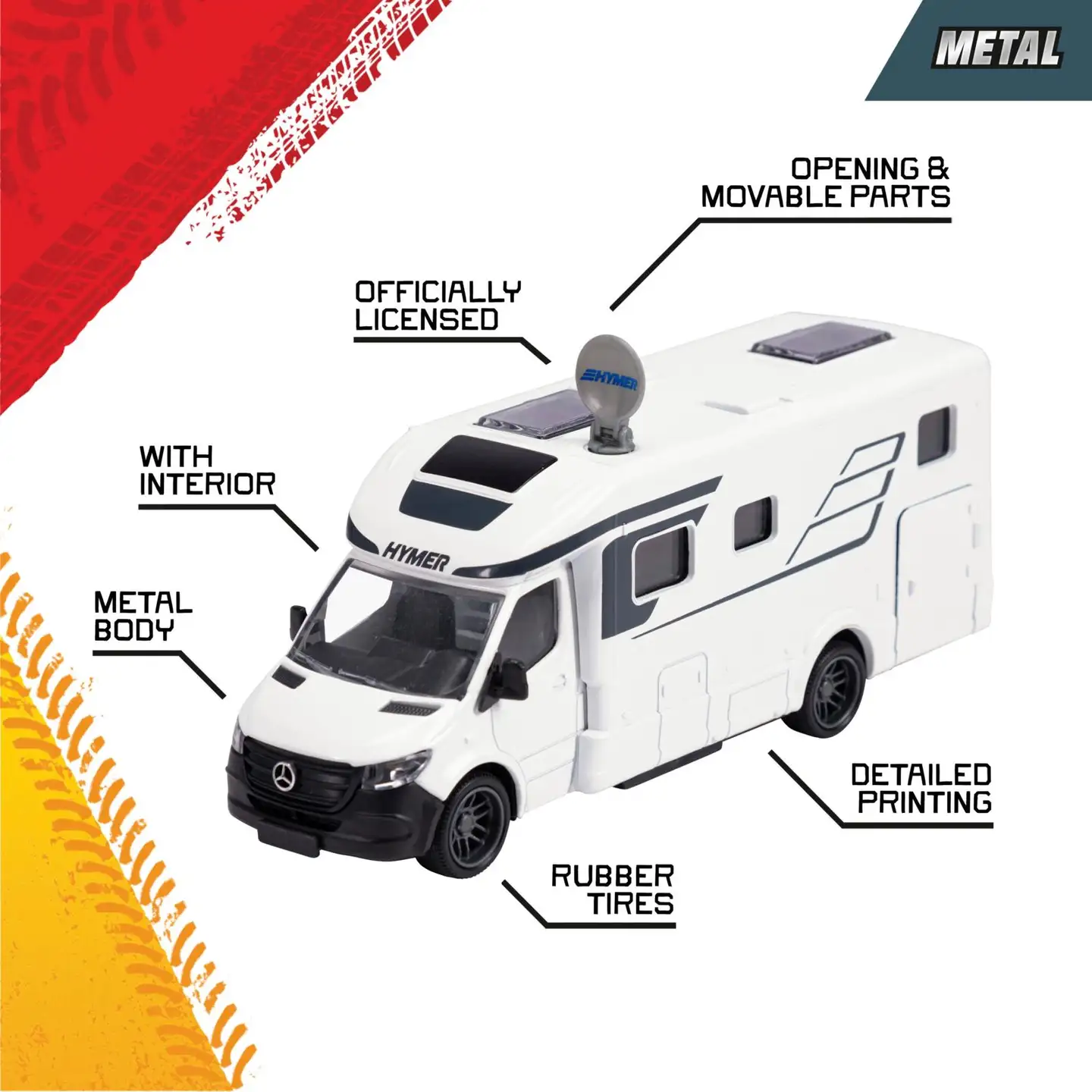 Majorette Hymer B-Class Camper matkailuauto - 5