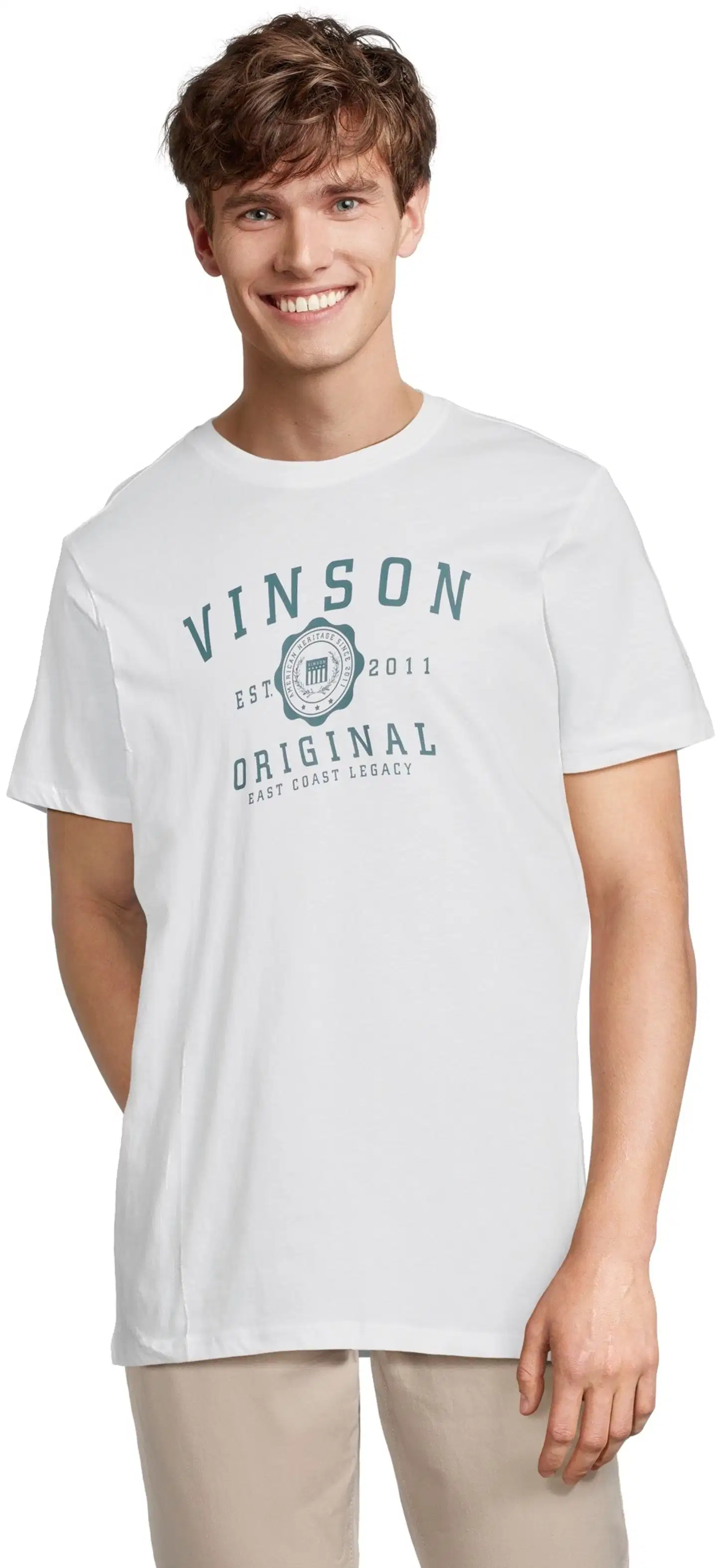Vinson miesten t-paita Simon 105693 - Bright white - 1