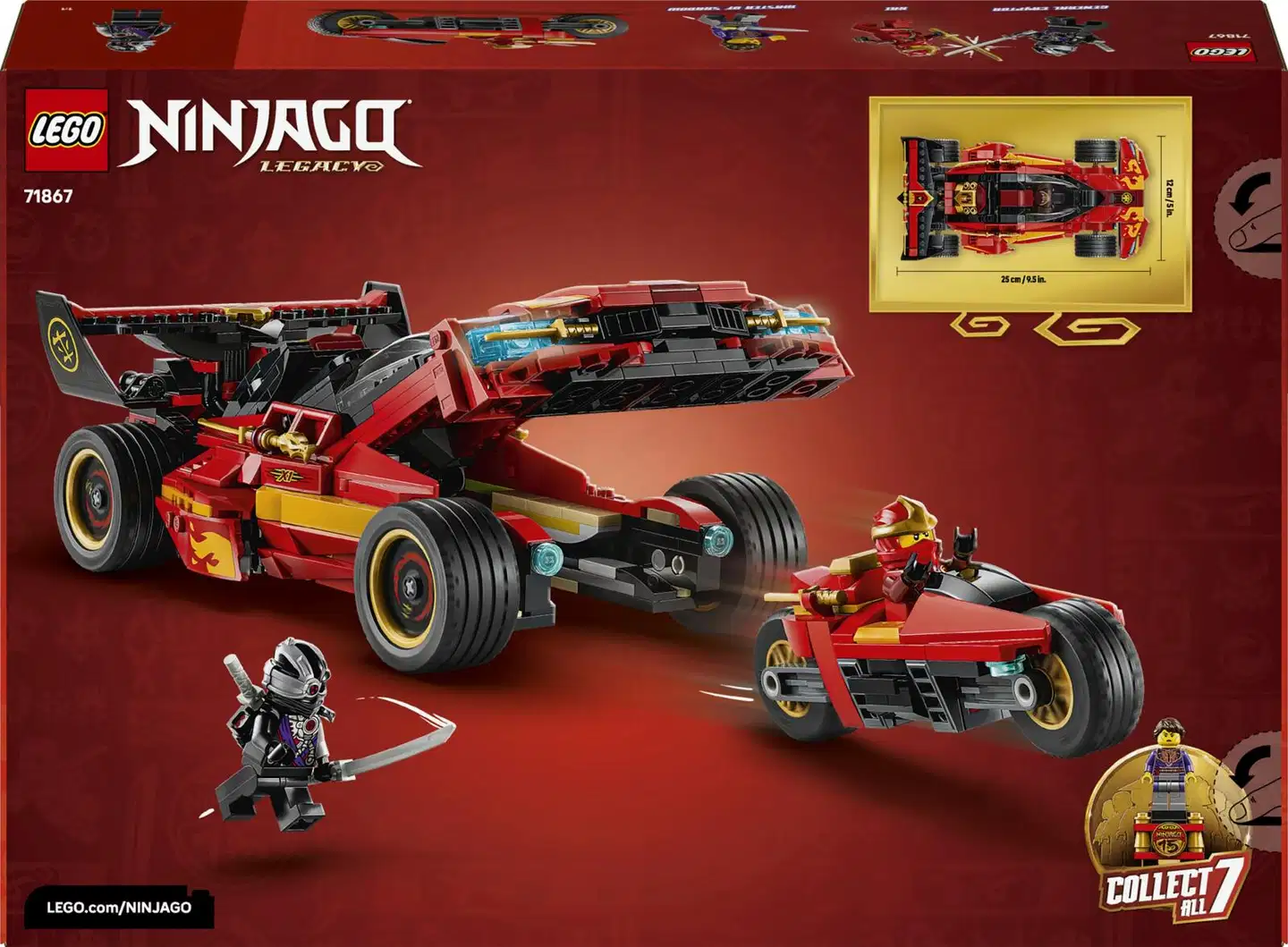 LEGO® Ninjago 71867 Ninja-auto X-1 – 15-vuotisjuhlamalli - 4