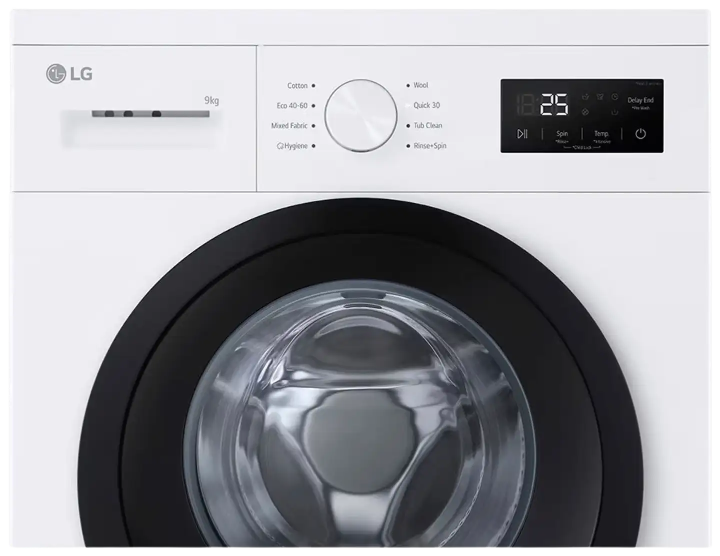LG edestä täytettävä pyykinpesukone F4A1009NWK, 9kg, valkoinen - 3