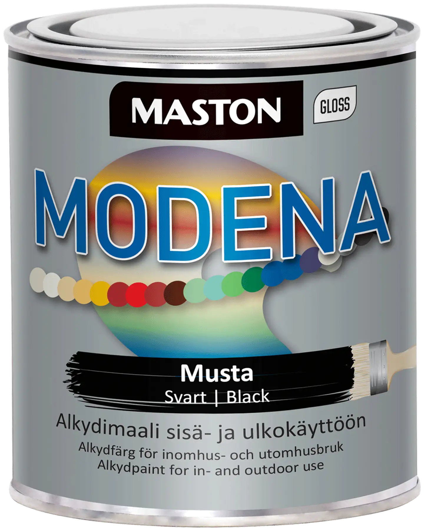 Maston maali Modena musta 1 l - 1