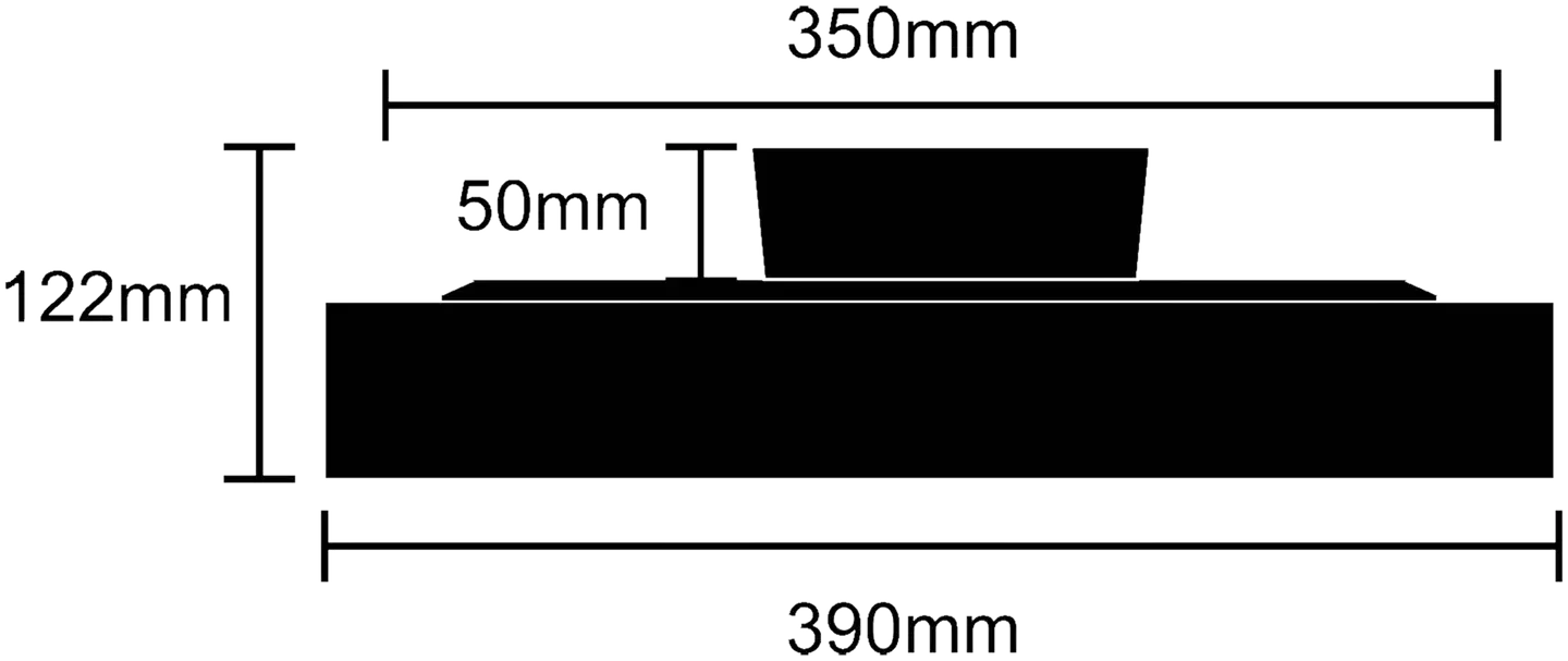 FocusLight Primus kattovalaisin halk:39cm, 36W, Valkoinen, sis.kaukosäädin, koukkukiinnitys ja sisältää pistotulpan, IP20 - 3