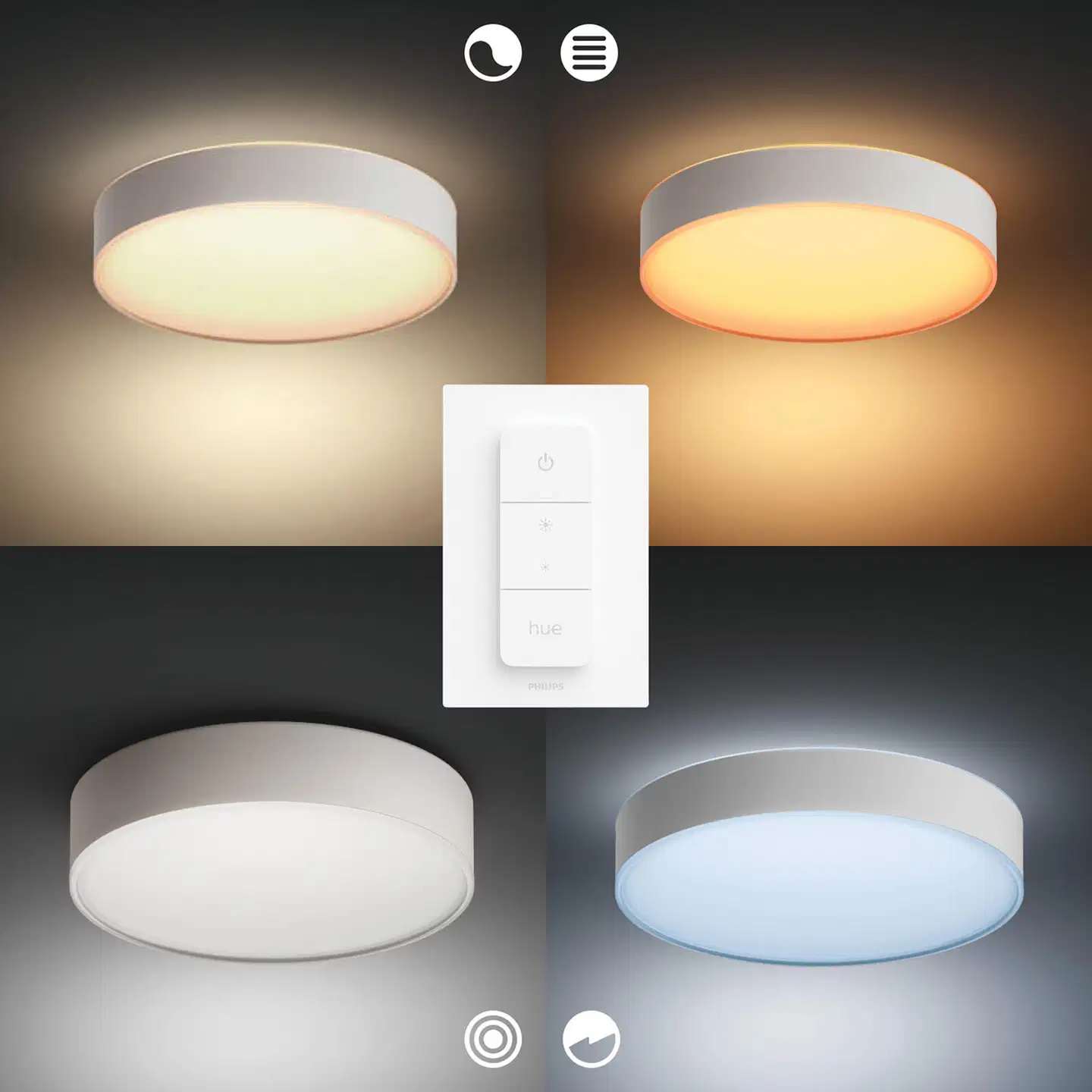 Philips Hue Enrave -kattovalaisin 19W 2200-6500K 2450LM keskikoko valkoinen - 6