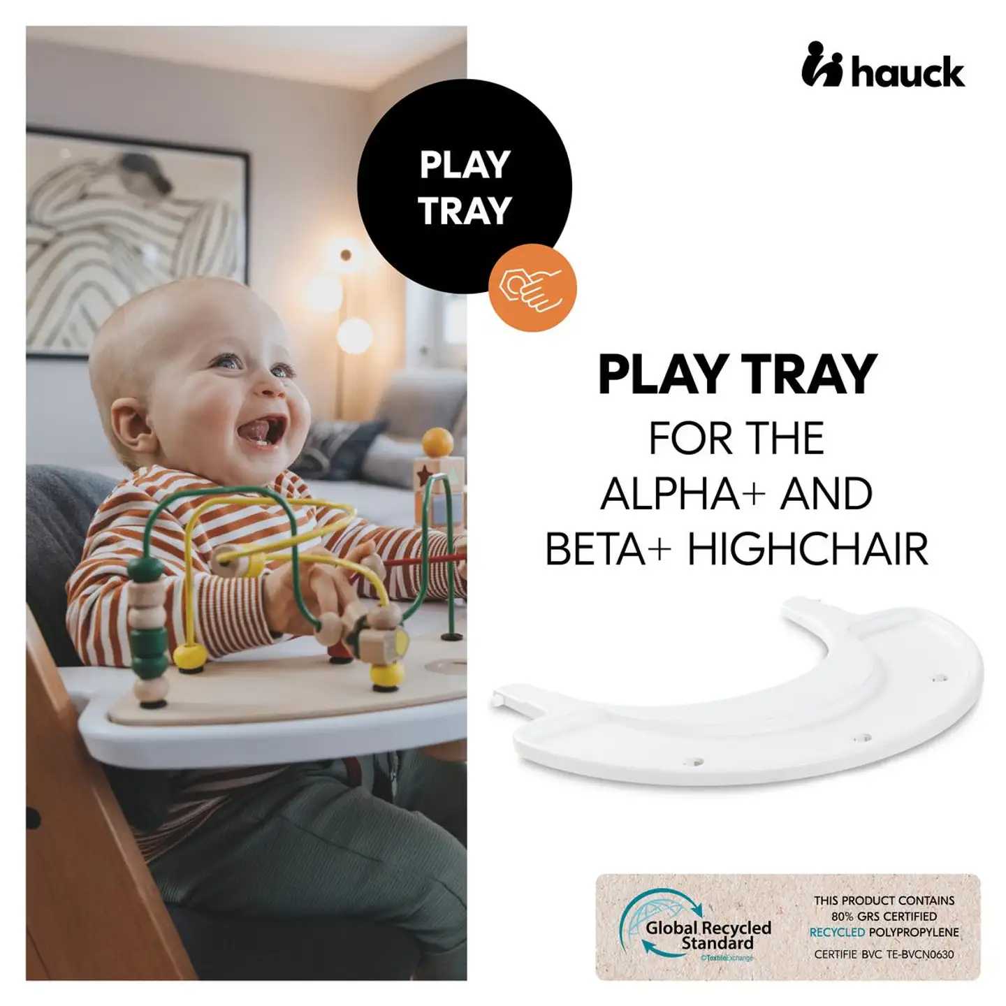 Hauck syöttötuolin tarjotin Alpha Play Tray - 15