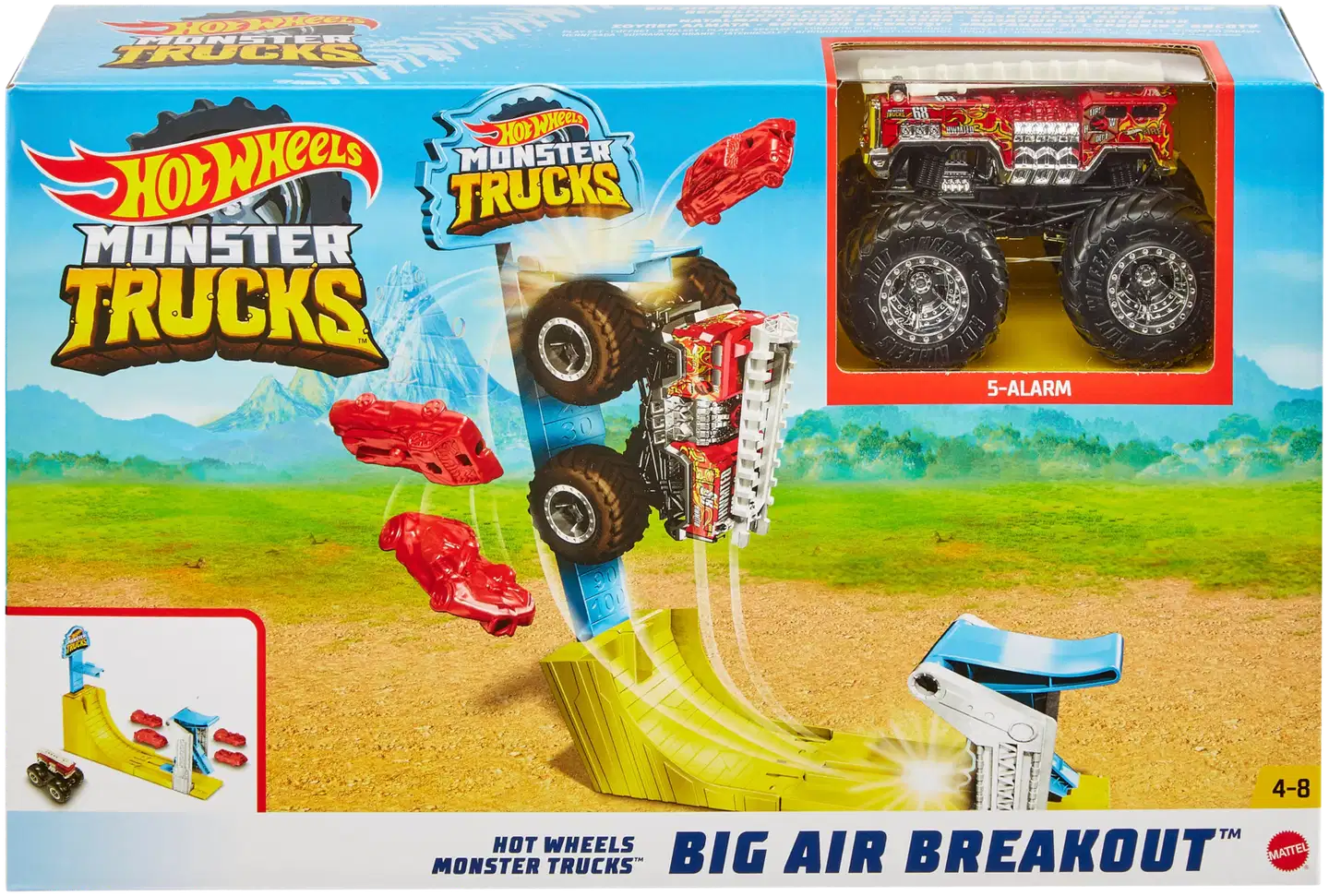 Hot Wheels Monster Trucks Big Air Breakout -leikkisetti - 3