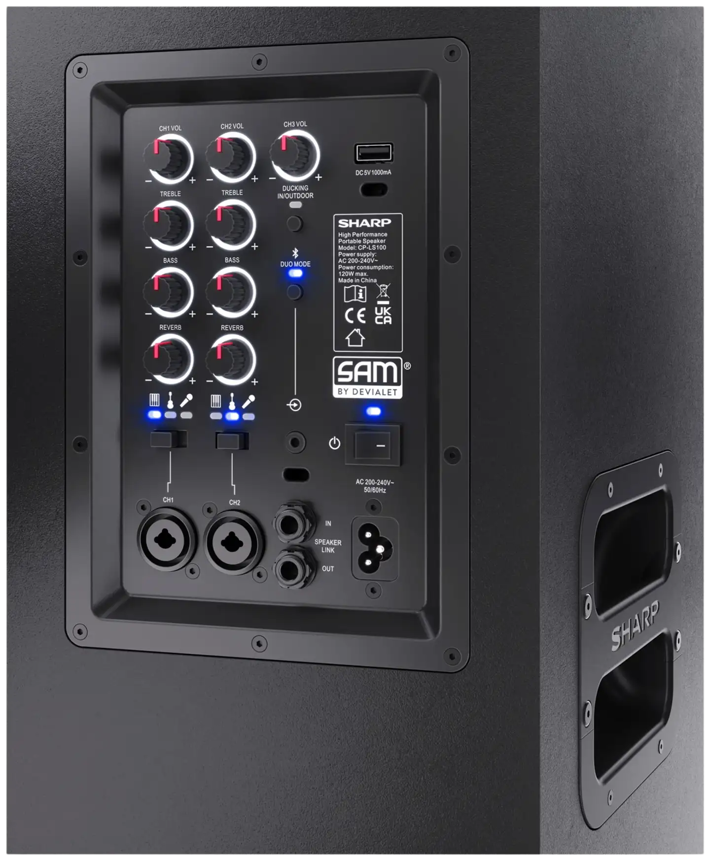 Sharp Bluetooth kaiutin SumoBox CP-LS100 SUMOBOX - 10