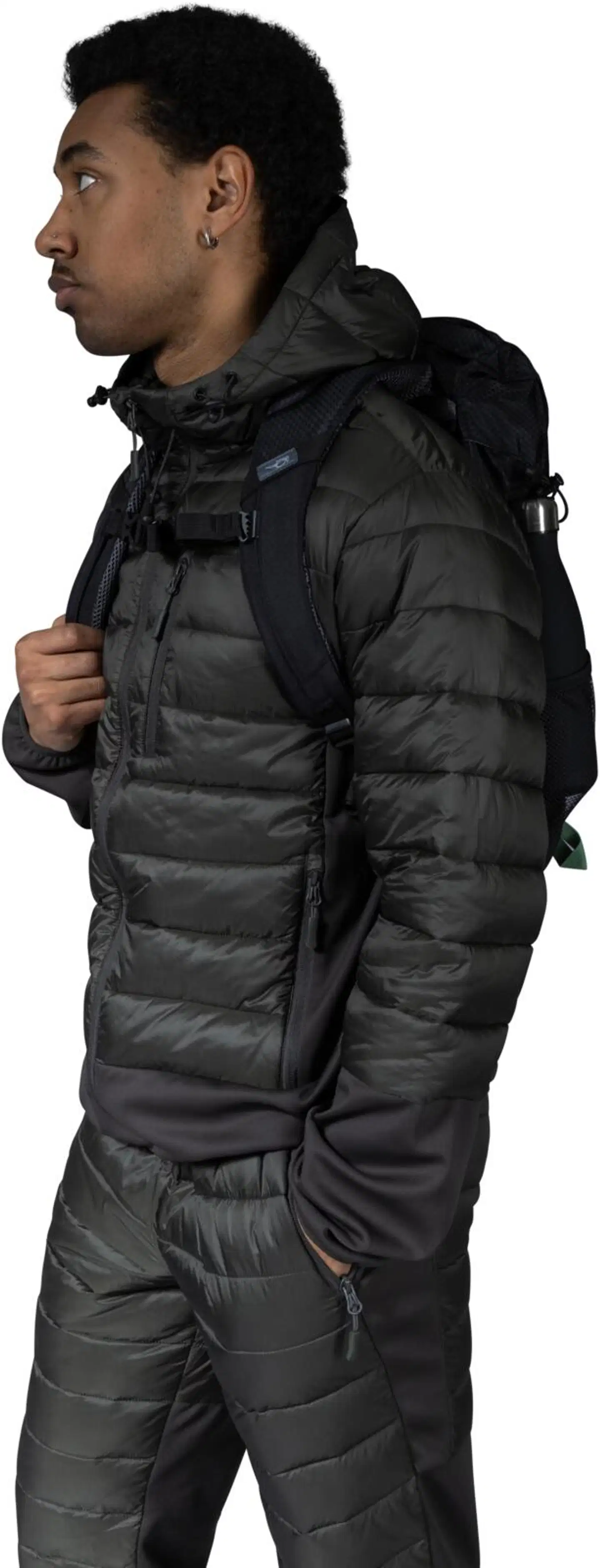 Luode12 miesten retkeily- ja ulkoiluhousut 204L112653 - dark dull gray - 9