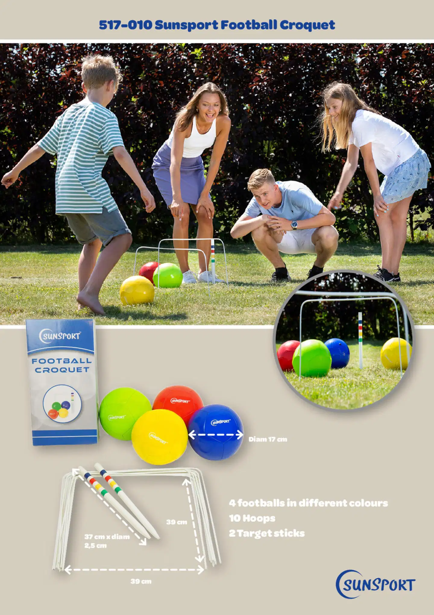 Sunsport peli Football Croquet - 3