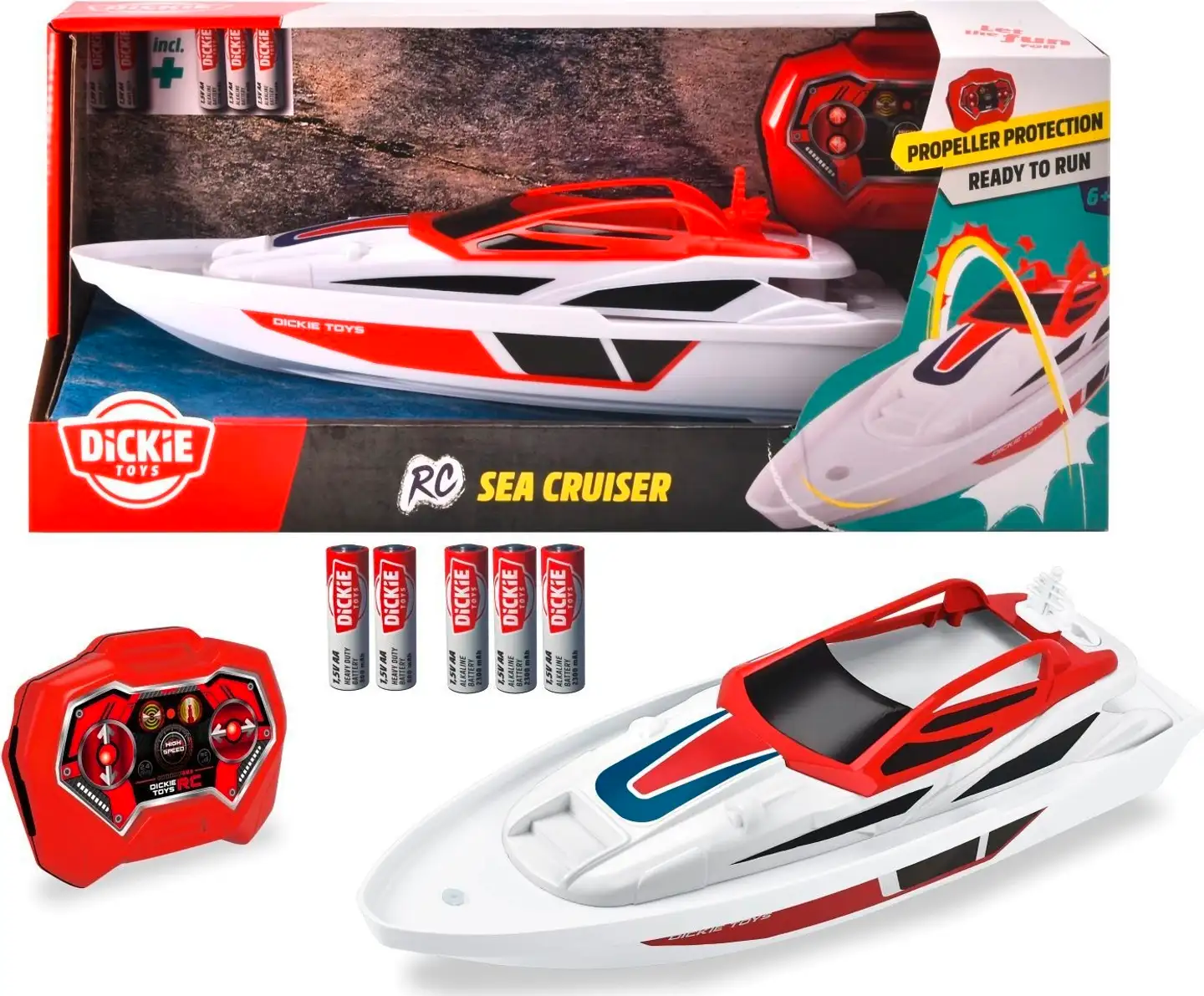 Dickie Toys RC Sea Cruiser, vene, RTR - 1