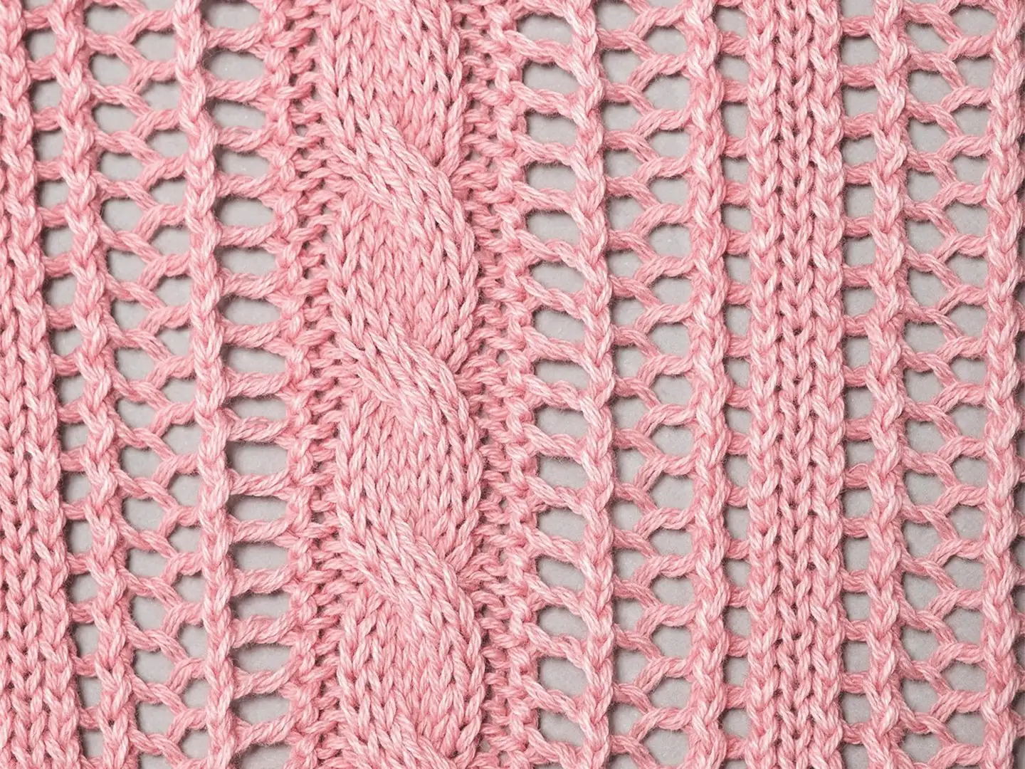 WKLY. naisten palmikkoneulepusero acid wash 213W000154 - Blush pink acid - 6