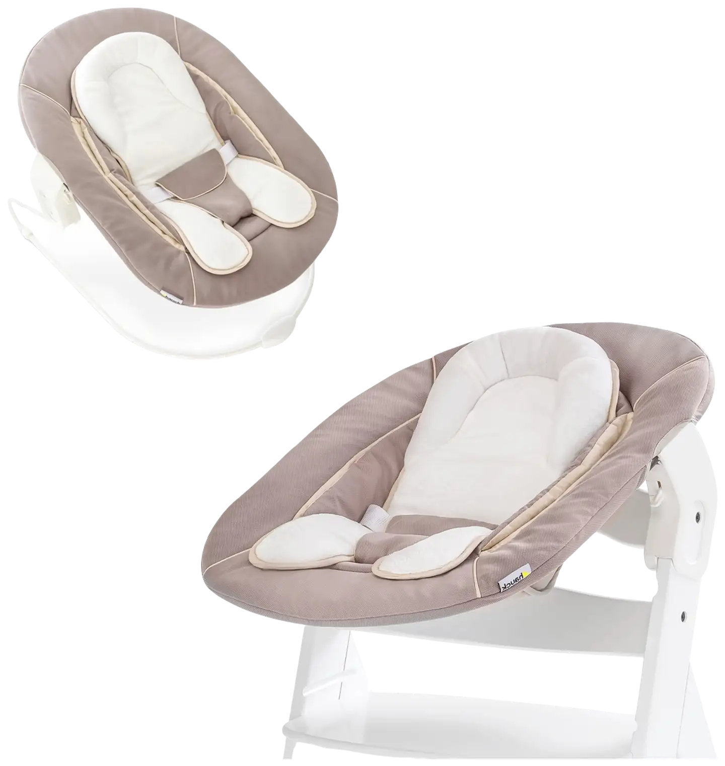 Hauck sitteri ja syöttötuolin istuin Alpha beige - 1