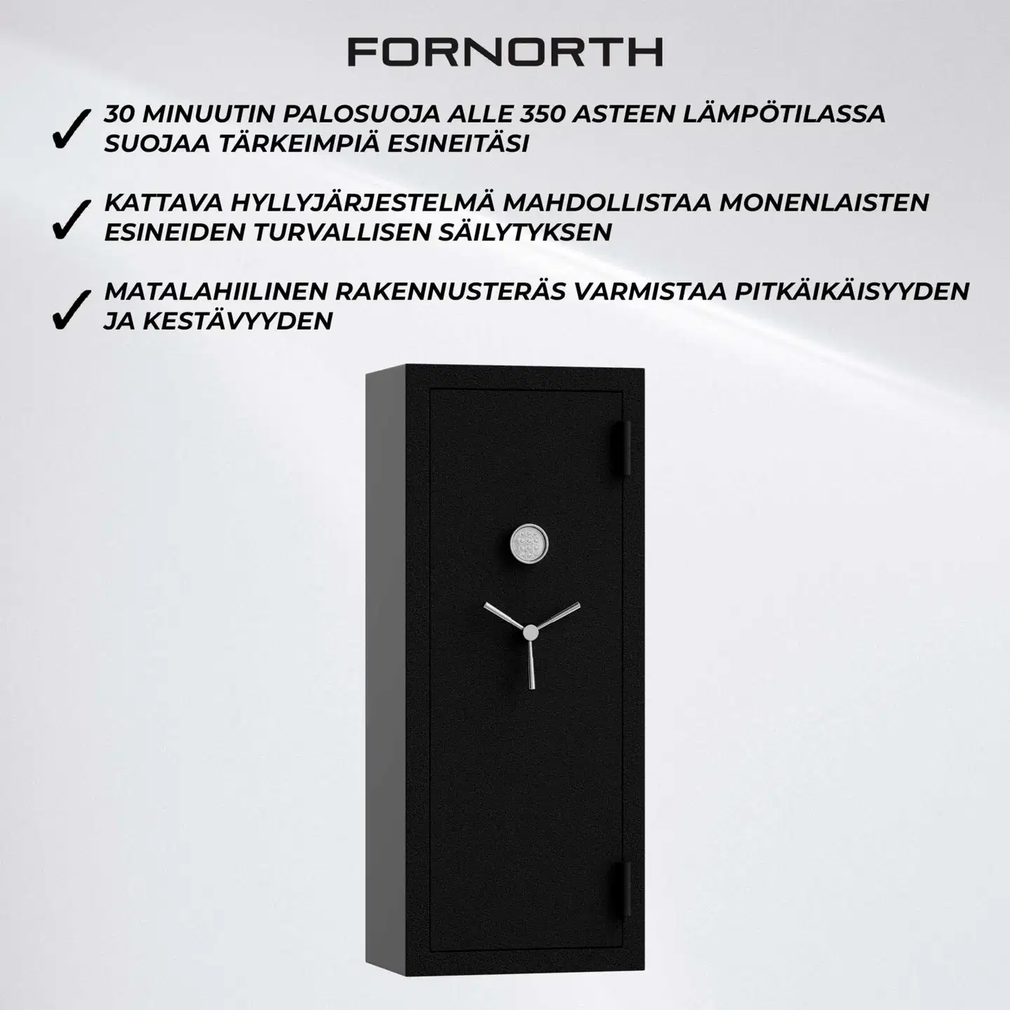 Fornorth kassakaappi 1498x610x457mm - 3