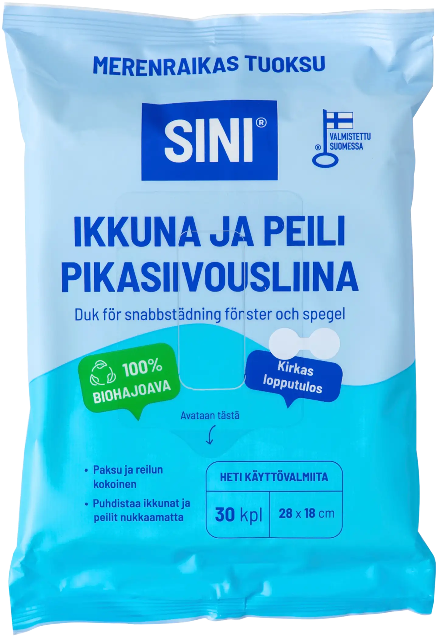 Sini Ikkuna ja peili pikasiivousliina 30 kpl