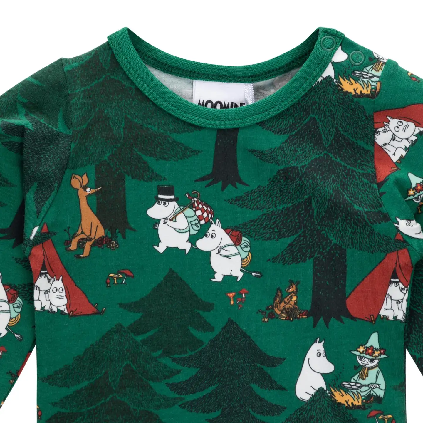 Martinex Muumi vauvojen body Telttaily 588678 - VIHREÄ - 2