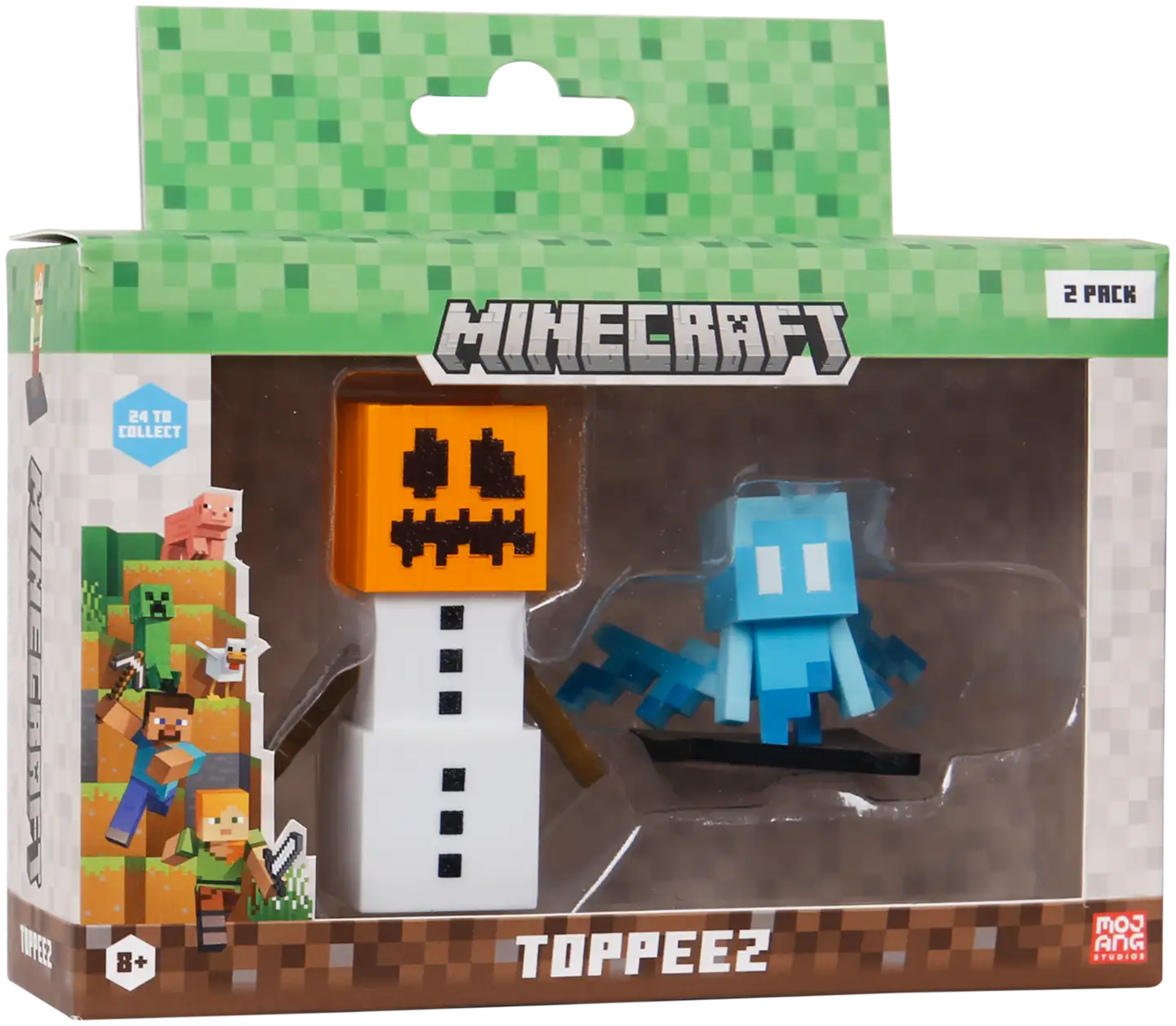 Minecraft hahmo 3D 6 cm 2 kpl, erilaisia - 10