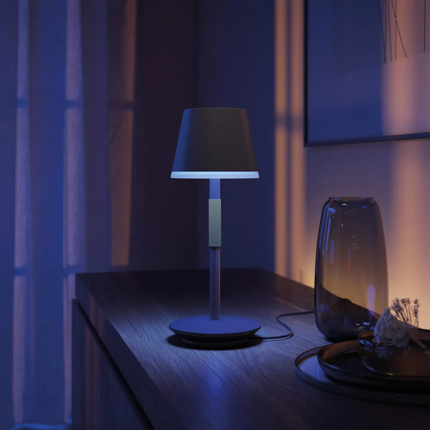 Philips Hue kannettava GO -pöytävalaisin 6W 2000-6500K 530LM musta - 5
