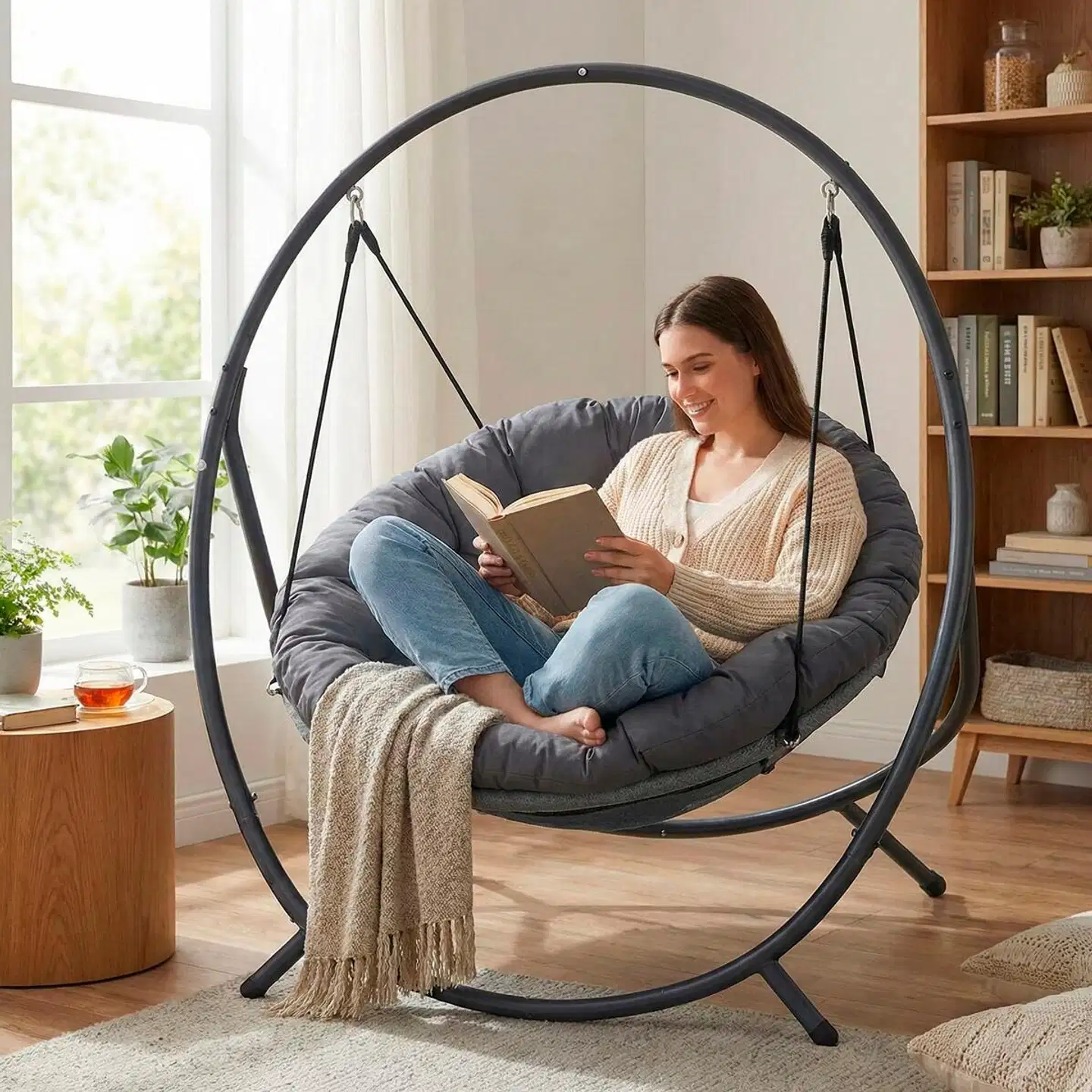 Lykke riipputuoli comfort, antrasiitti - 11