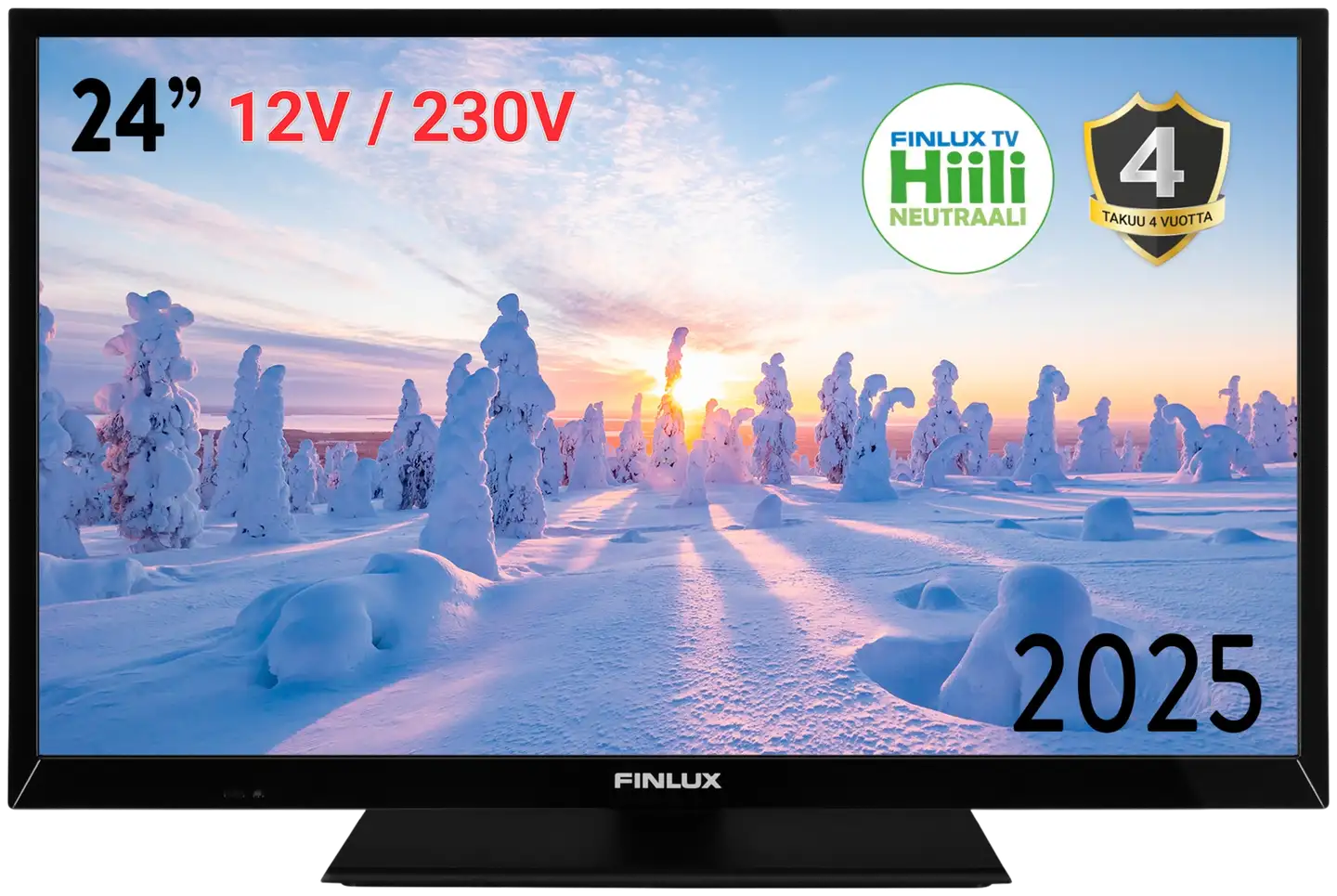 Finlux 24" HD Ready LED TV 12V sekä 230V käyttöjännitteellä 24M6.2ECI-12 - 1