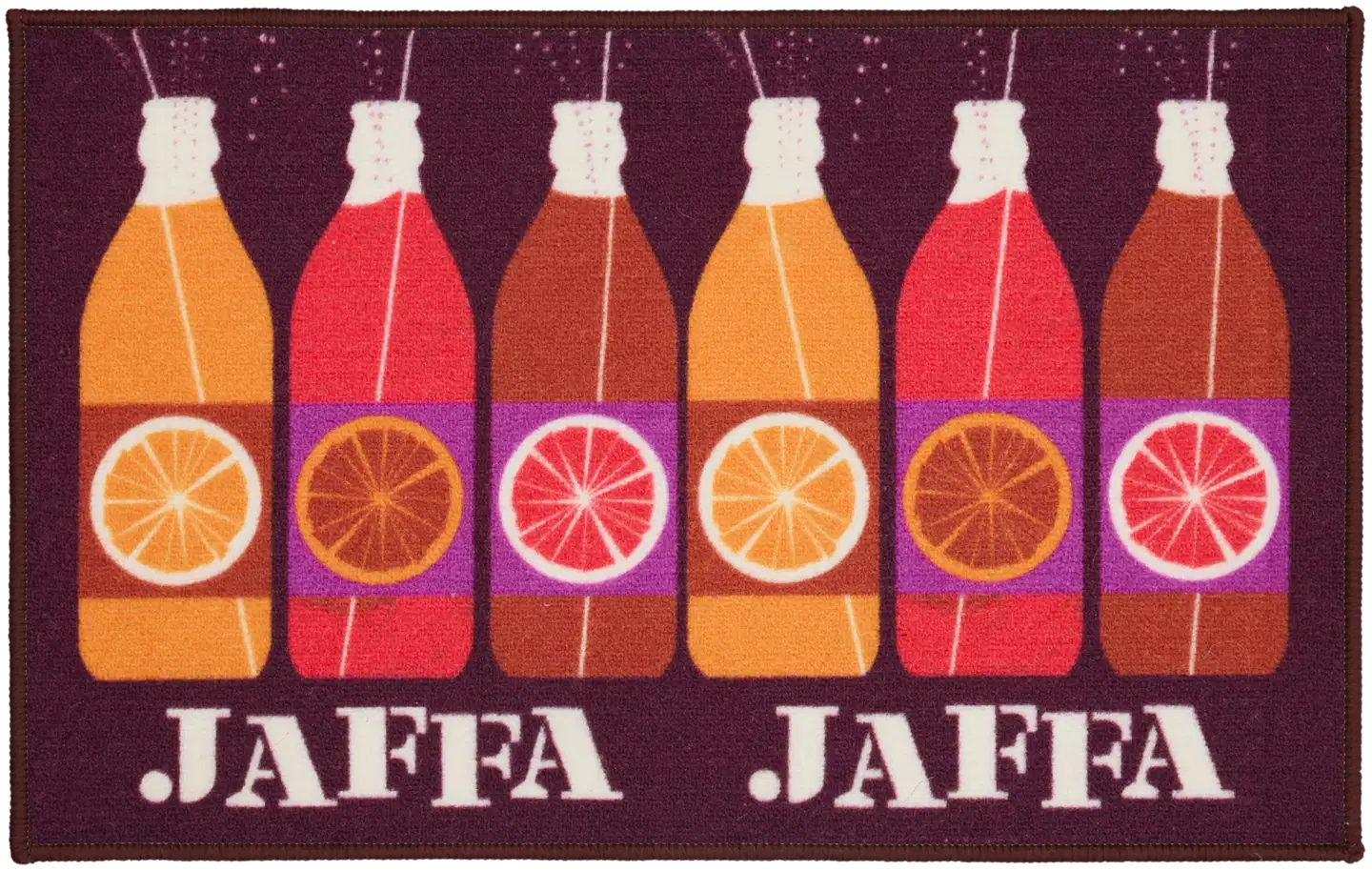 Vallila Jaffa kynnysmatto 50x80 cm wine - 1