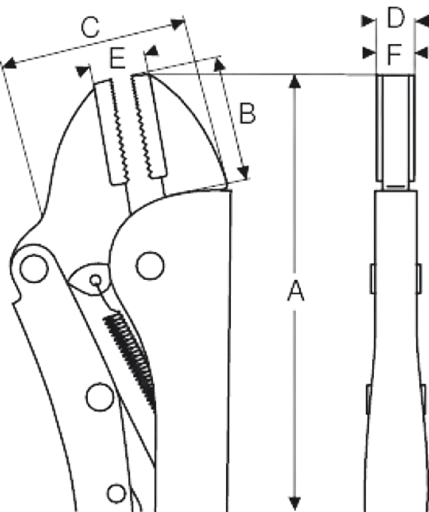 Bahco lukkopihdit 2958-200 - 4