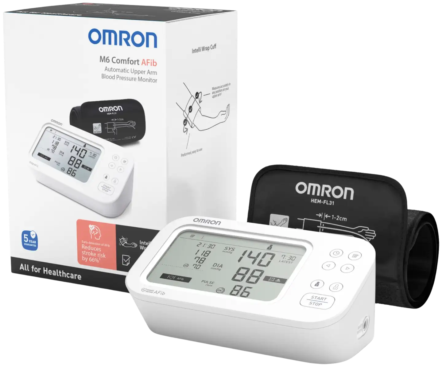 Omron verenpainemittari M6 Comfort AFib - 2