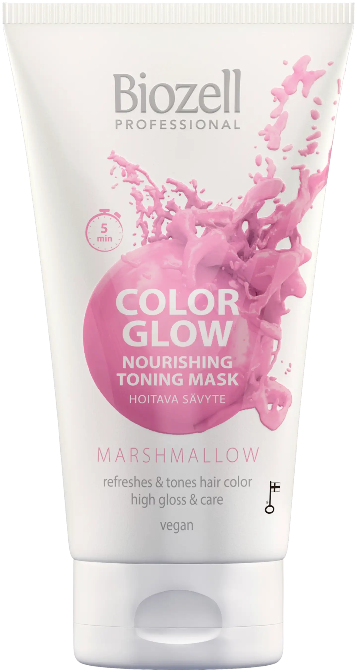 Biozell Color Glow Hoitava sävytenaamio Marshmallow 150ml