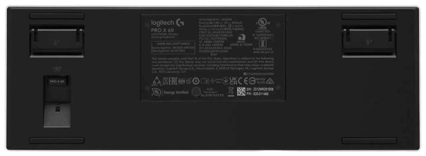 LOGITECH PRO X 60 LIGHTSPEED Wireless Gaming Keyboard Tactile - valkoinen - 6