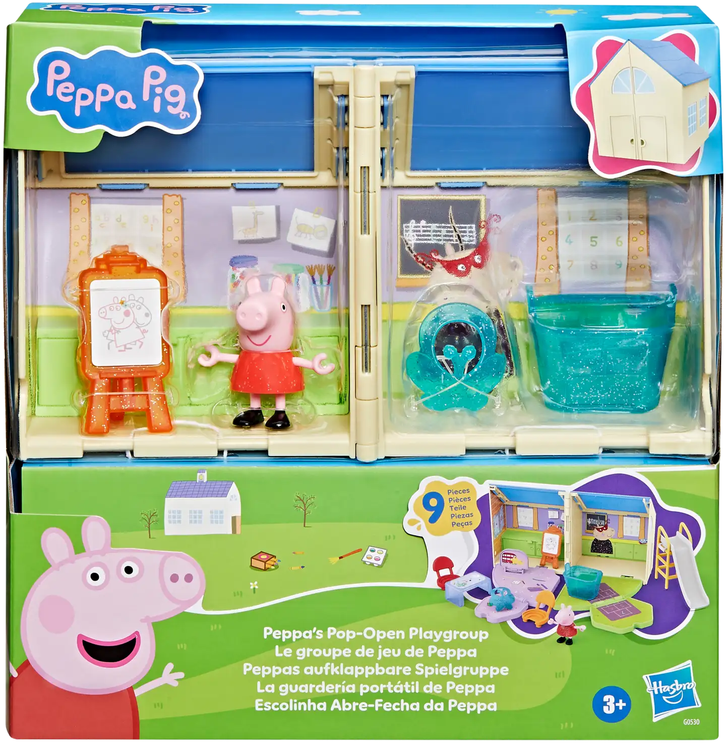 Peppa Pig Leikkisetti Peppan pop-up leikkiryhmä - 1