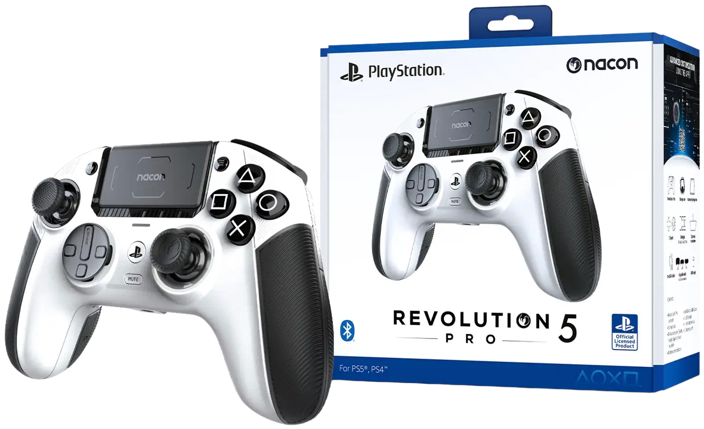 Nacon peliohjain Revolution 5 Pro Controller langaton valkoinen