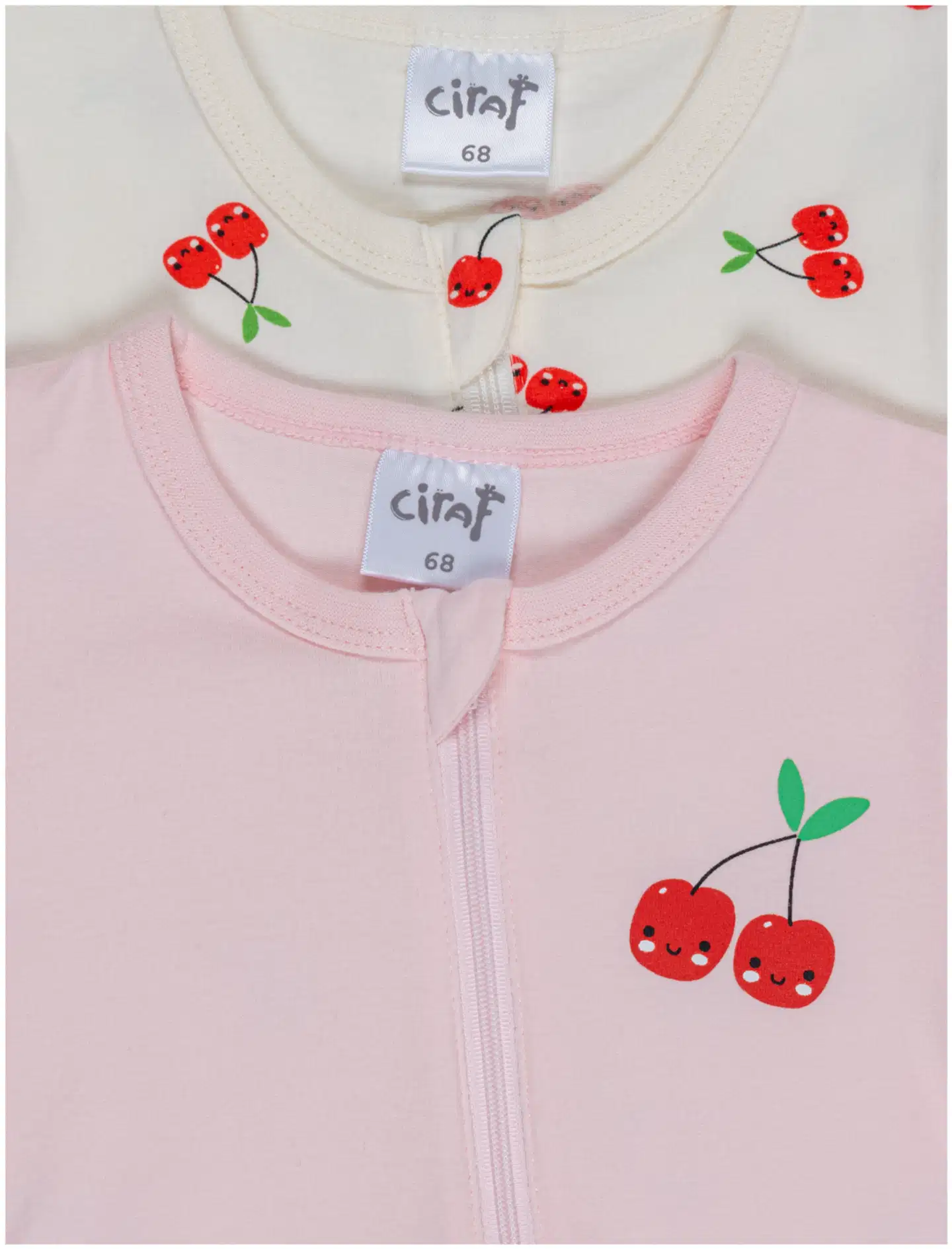 Ciraf vauvojen pyjama 250B260451 2-pack - 11-0103tcx egret - 5