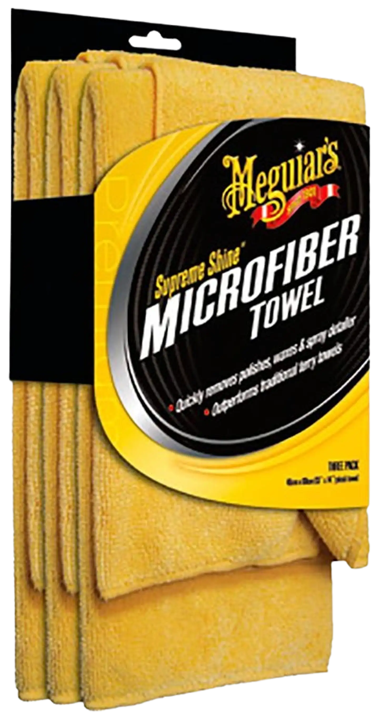 Meguiars supreme microfiber towel kuivauspyyhe 3kpl paketti