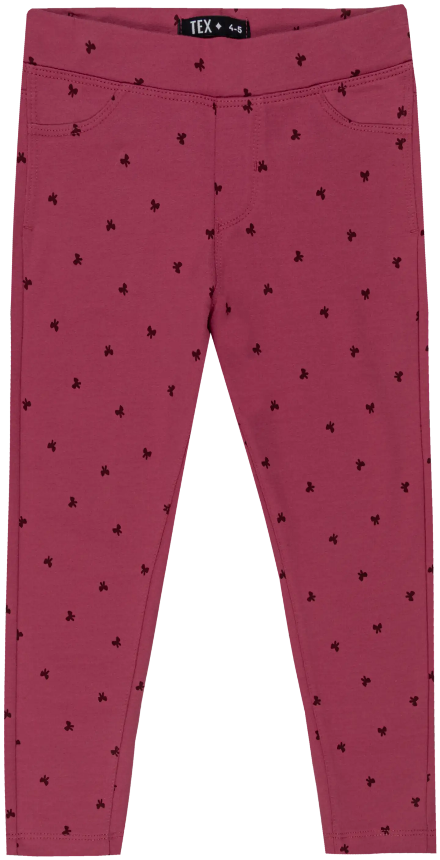 TEX lasten leggingsit perhonen I993847 - merlot - 1