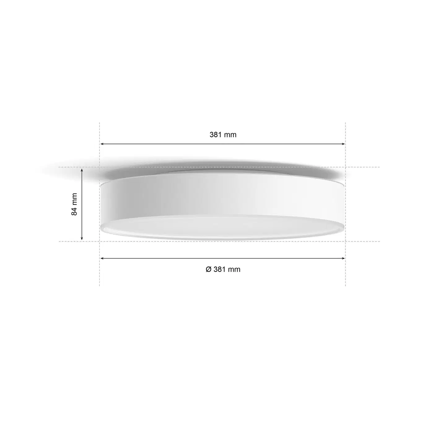 Philips Hue Devere -kattovalaisin kylpyhuoneeseen 19W 2200-6500K 2450LM keskikoko valkoinen - 3