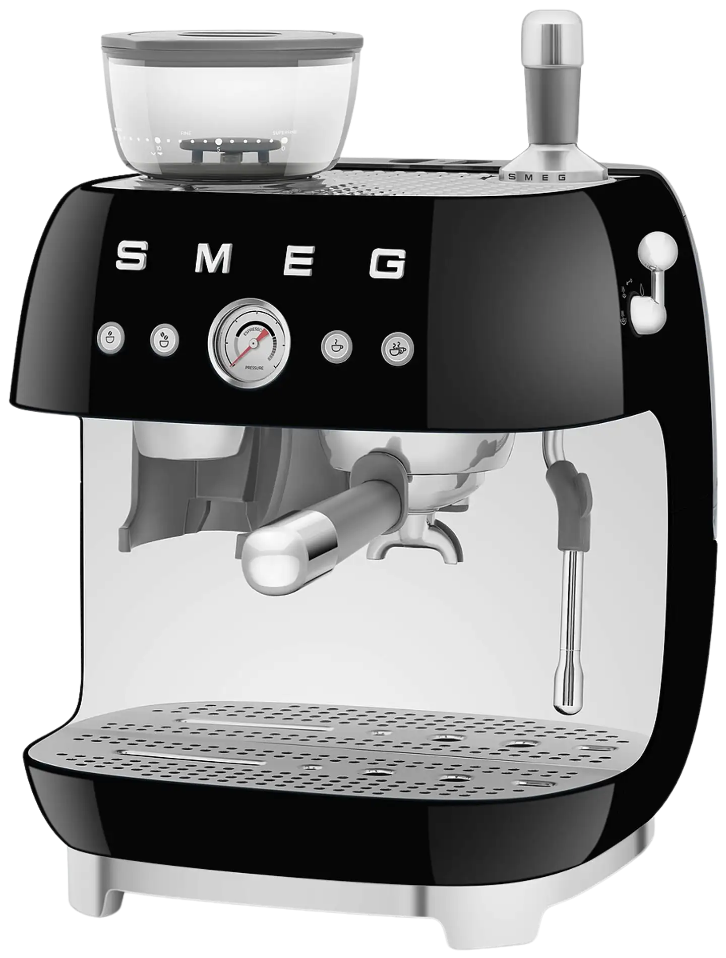 Smeg espressokeitin myllyllä musta EGF03BLEU - 1