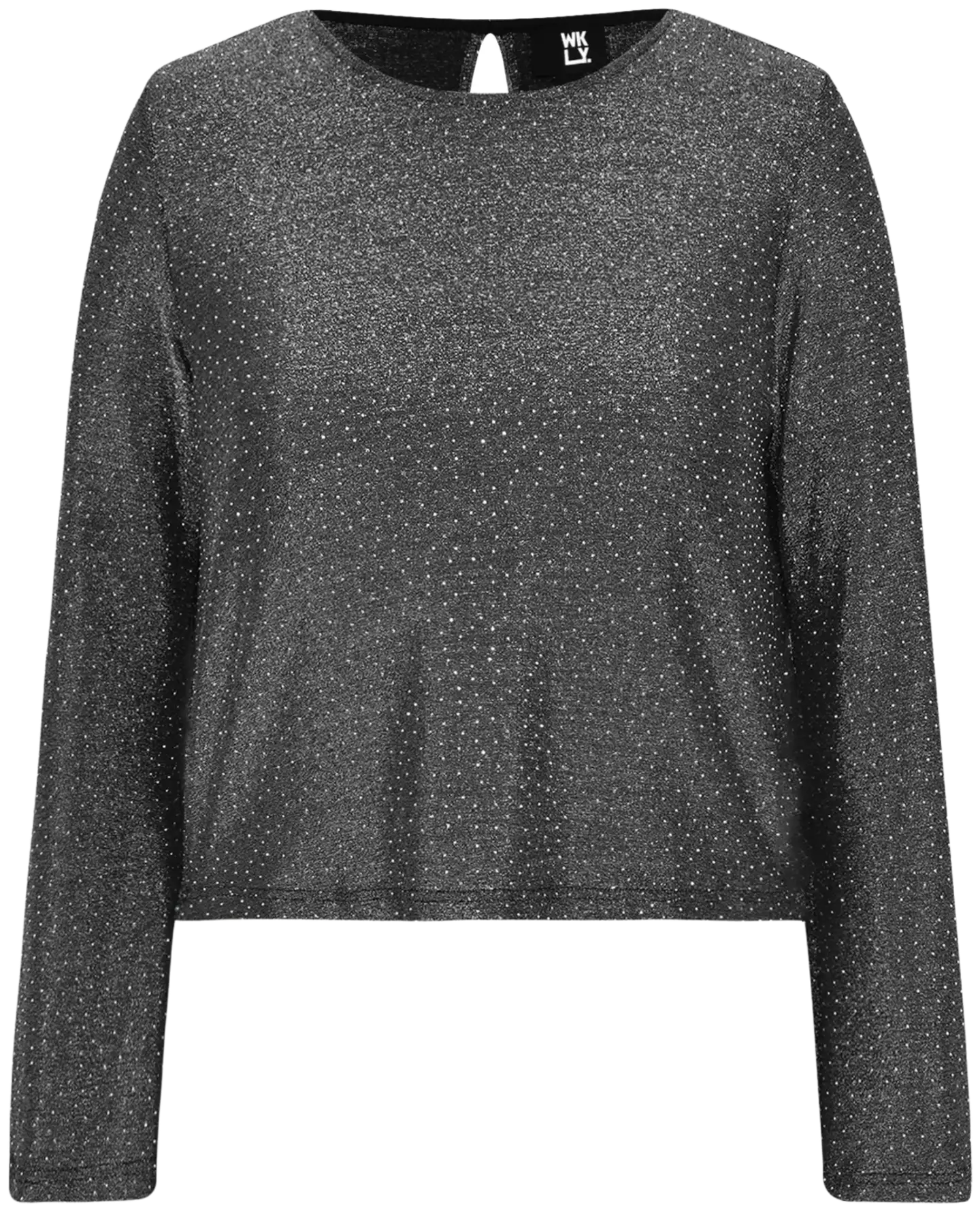 WKLY. naisten juhlava kimallepusero 124129 - Silver - 1