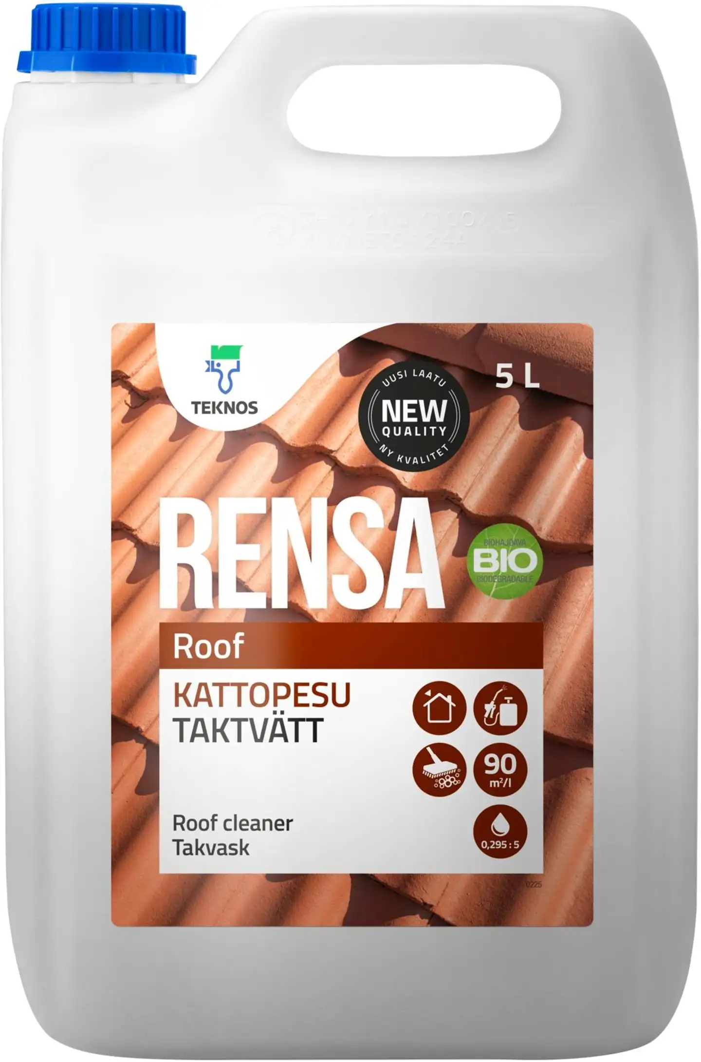 Teknos kattopesu Rensa Roof 5 l