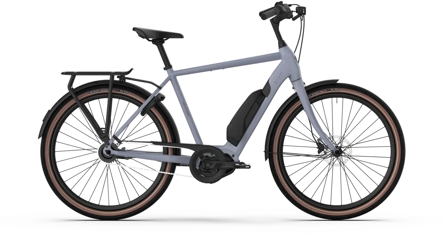 Helkama e-Oiva 27,5" Sähköpyörä 5-vaihdetta runko 50 cm siniharmaa - 1