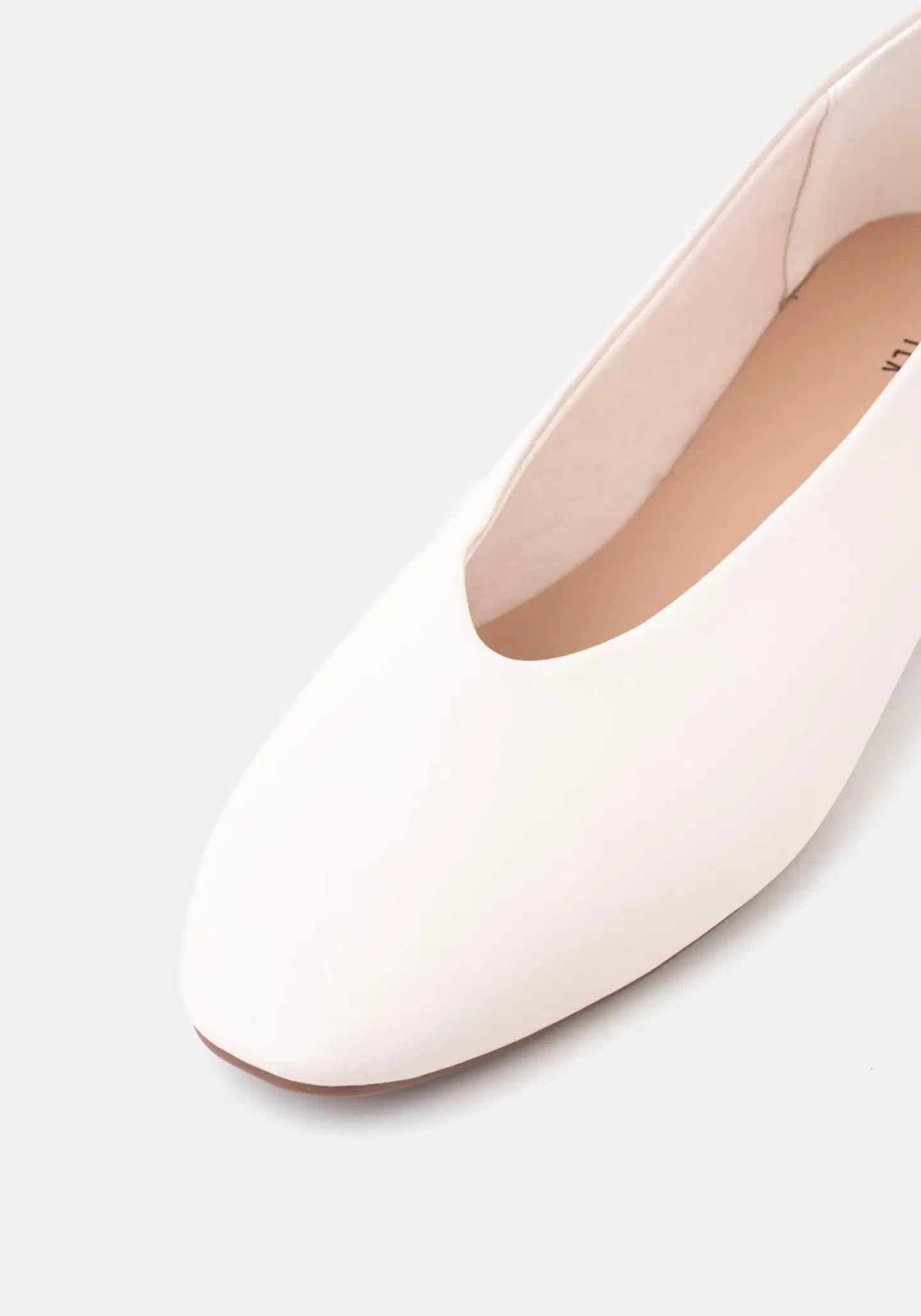 TEX naisten ballerinat I275443 - Off white - 4