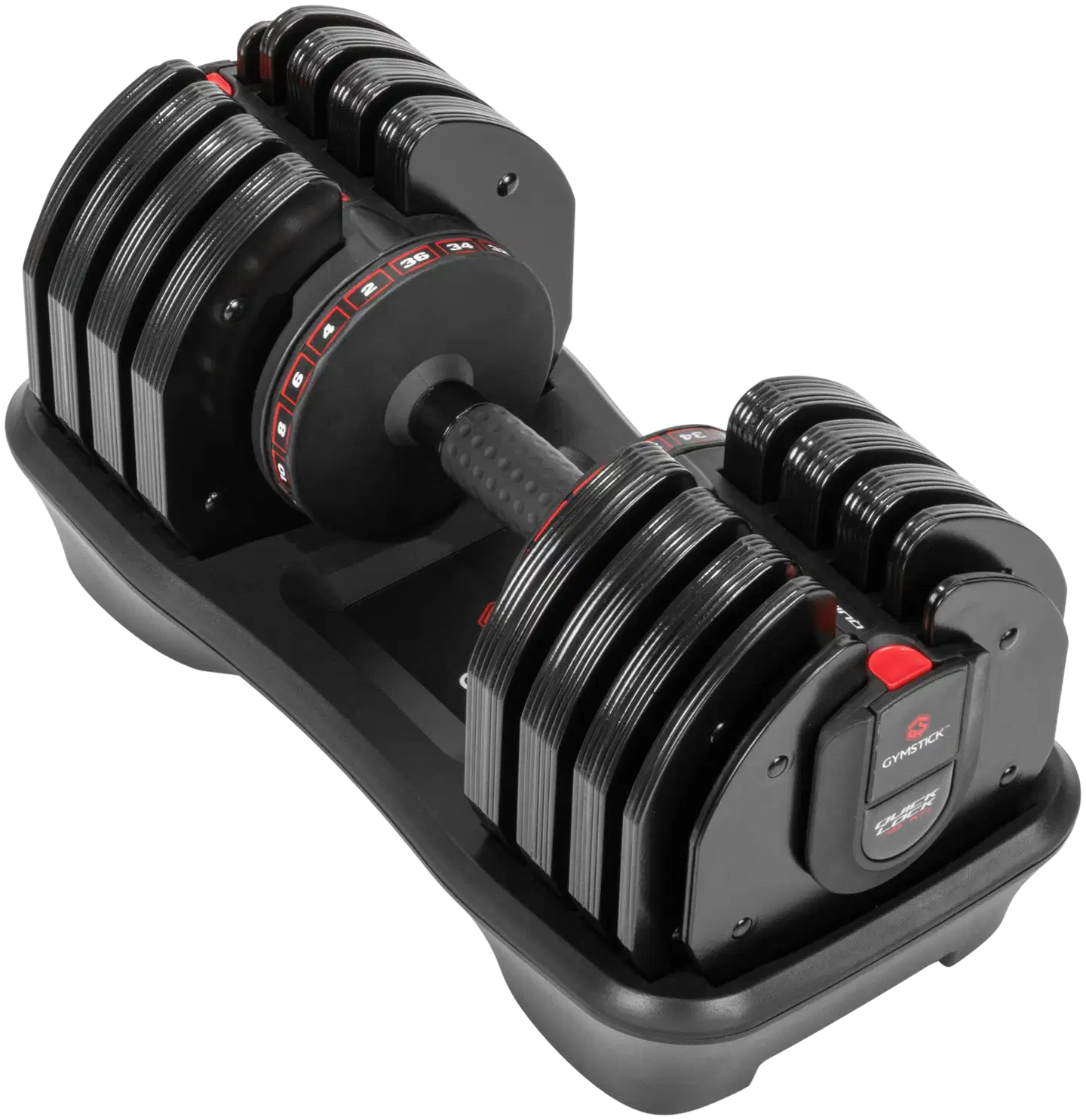 Gymstick Quick-Lock säädettävä käsipaino 36 kg - 5