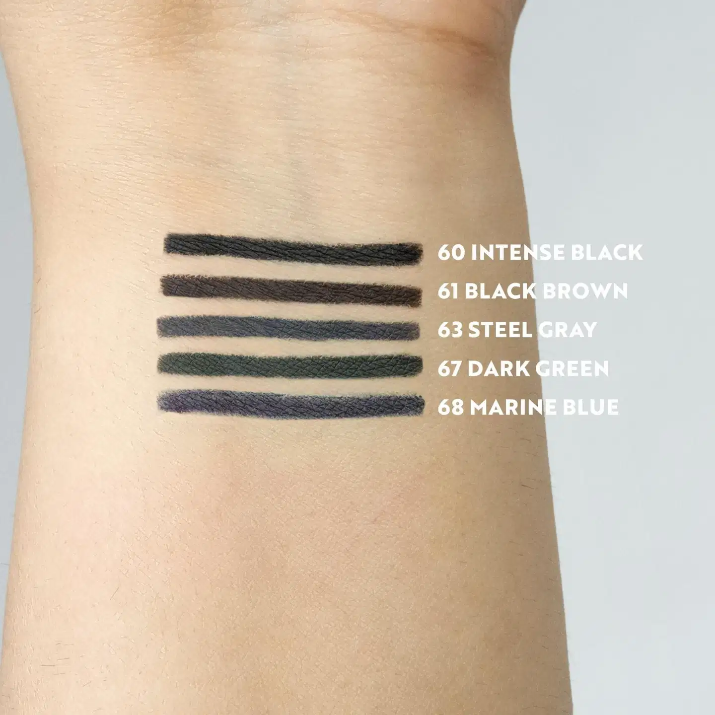 Isadora The Intense Eyeliner Silmänrajauskynä 24H Wear & Smudge-proof 67 Dark Green 0,35g - 61 Black Brown - 6