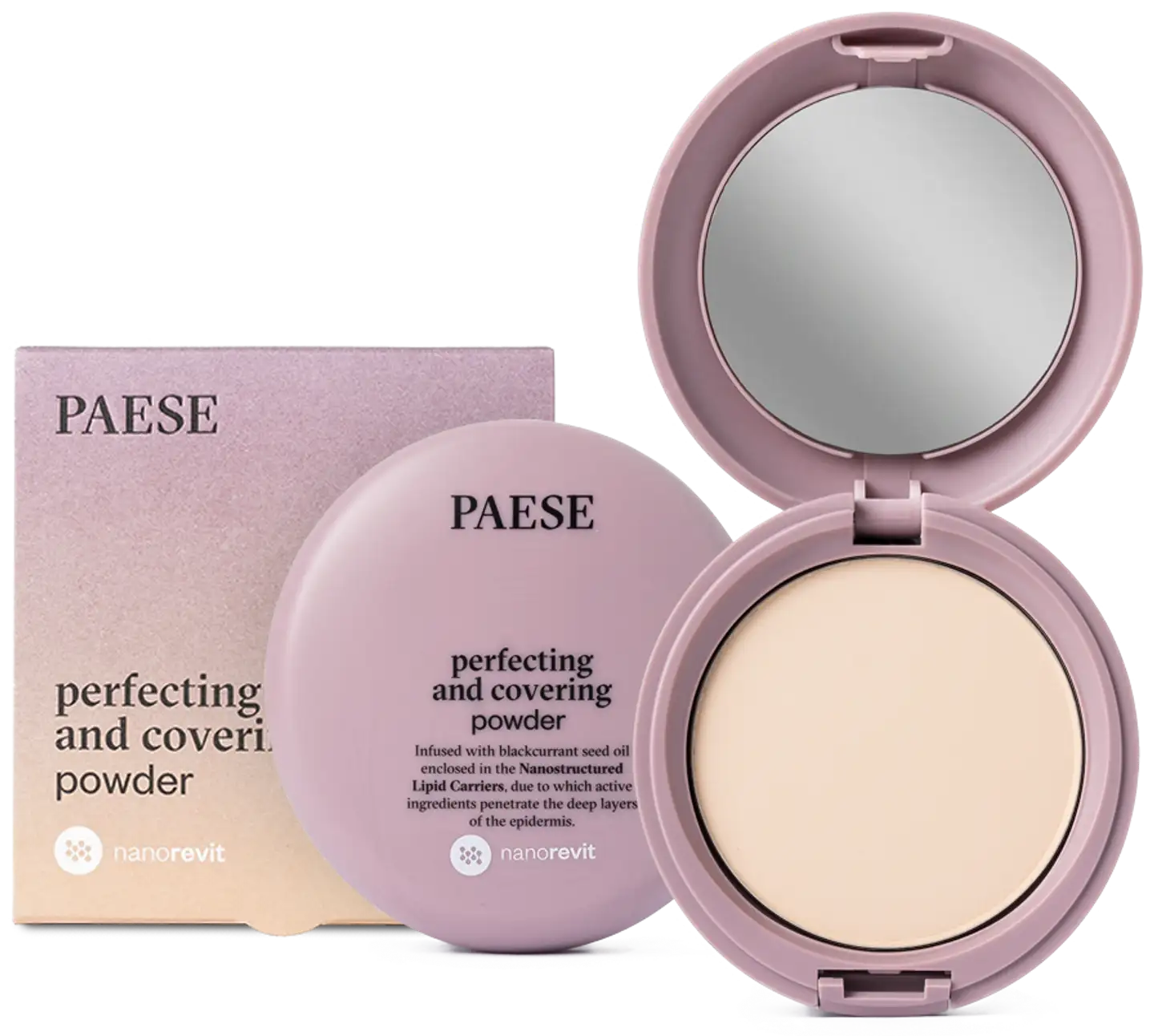 Paese Nanorevit meikkipuuteri Perfecting & Covering 02 Porcelain - 1